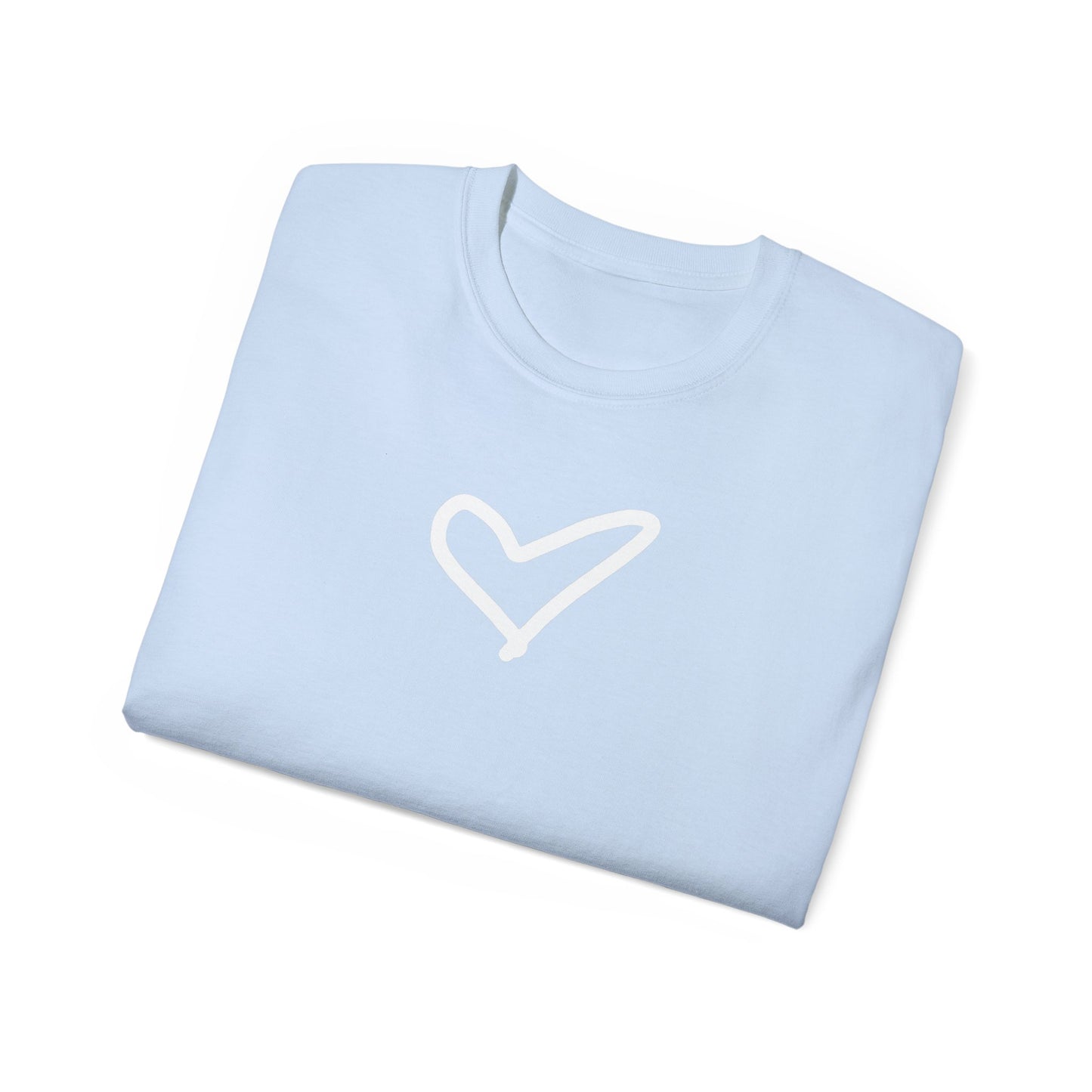Heart Unisex Softstyle T-Shirt — 100% Ring-Spun Cotton