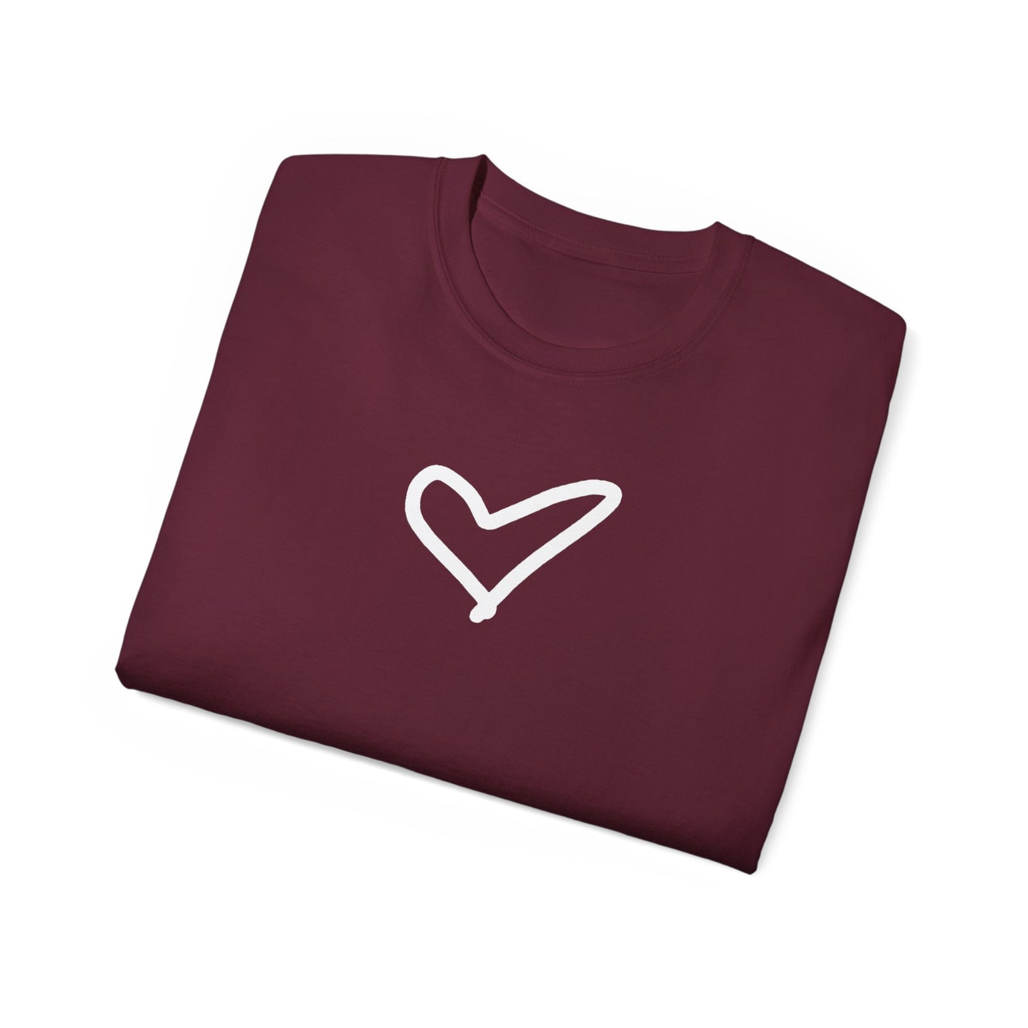 Heart Unisex Softstyle T-Shirt — 100% Ring-Spun Cotton
