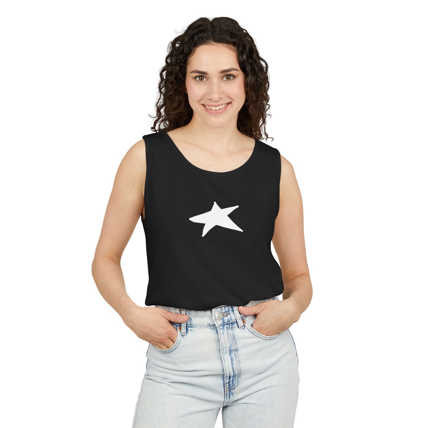 Unisex Star Garment-Dyed Tank Top — 100% Ring-Spun US Cotton