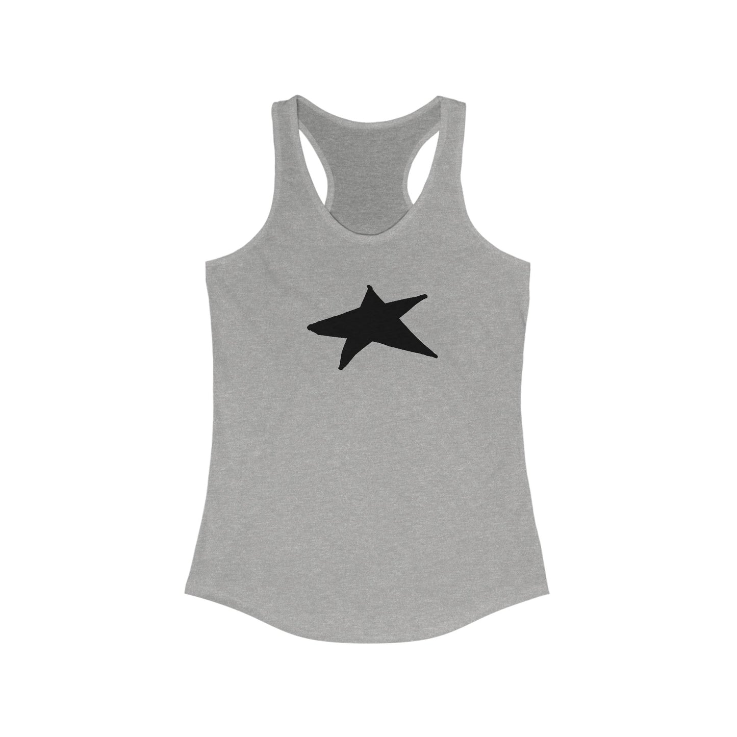 Black Star Women's Racerback Tank Top - Perfect for Casual Outings & Workouts