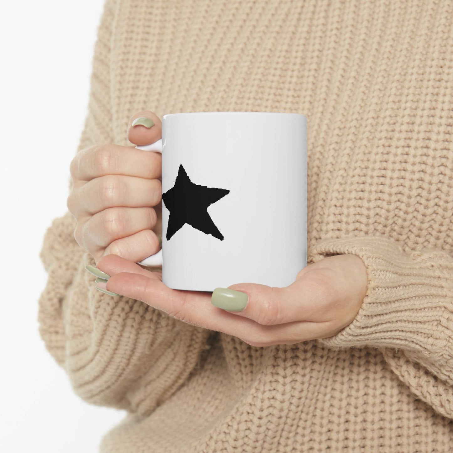 Black Star Ceramic Mug - 11oz