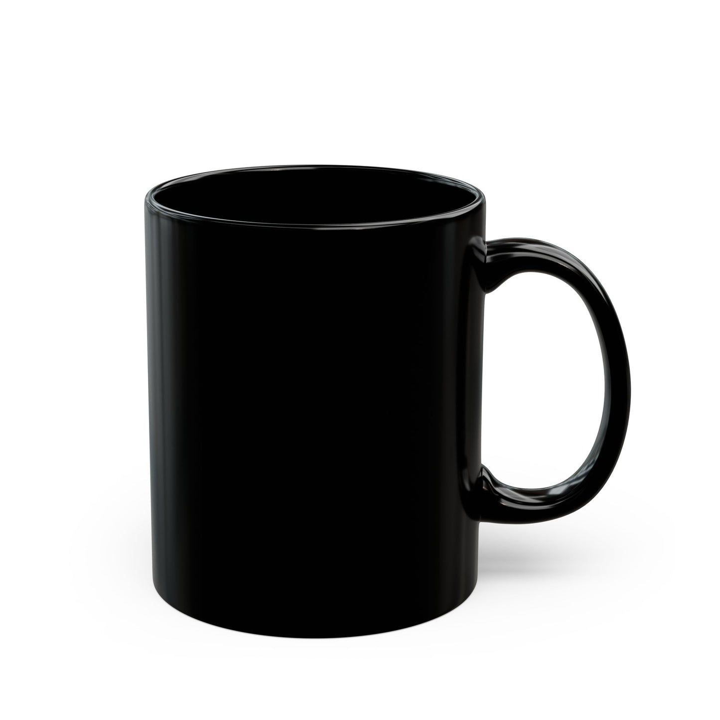 Black Star Mug — Glossy Ceramic 11oz, Dishwasher & Microwave Safe, Gift for Coffee Lovers