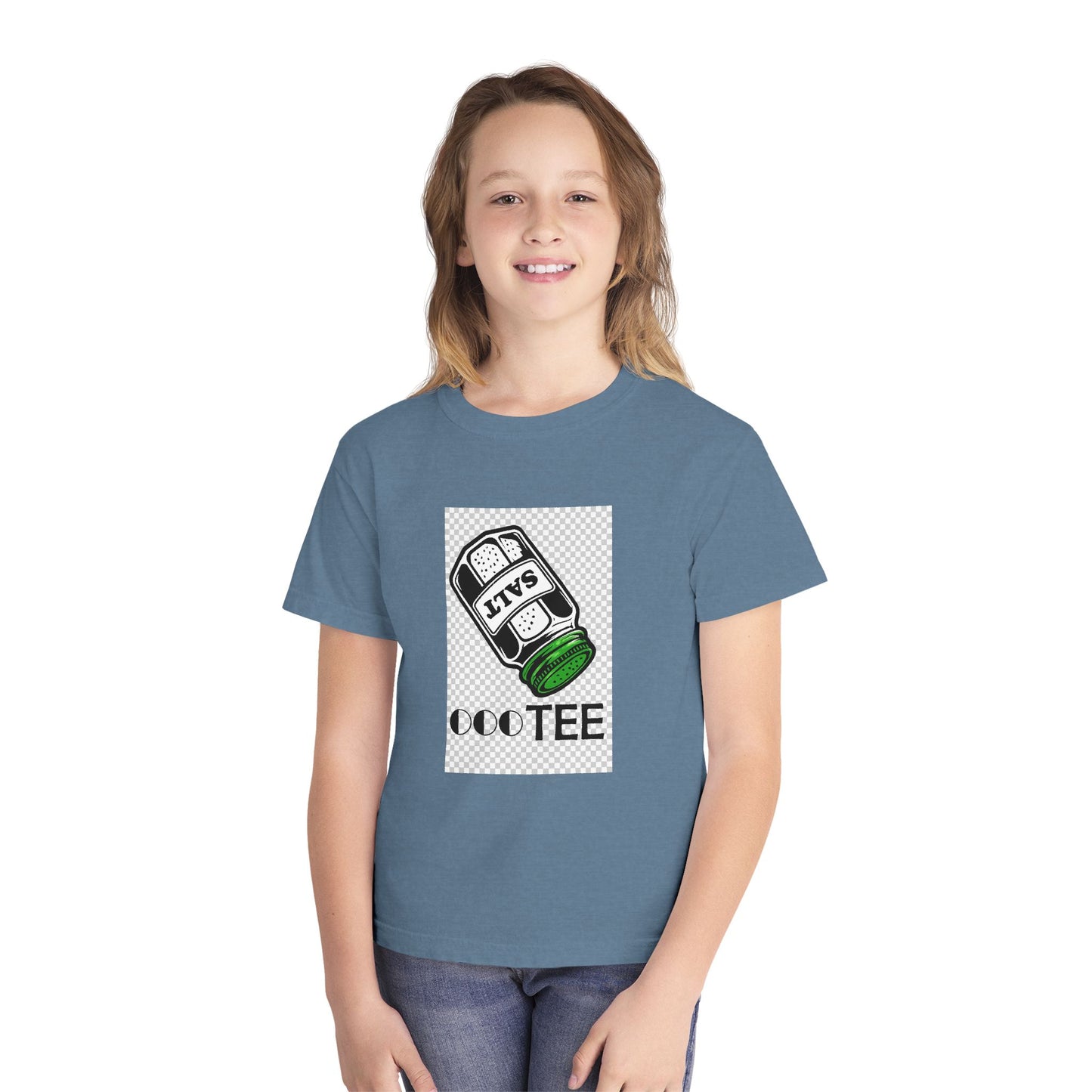 Salty Tee — Kids Garment-Dyed Coastal Tee (100% Combed Cotton)