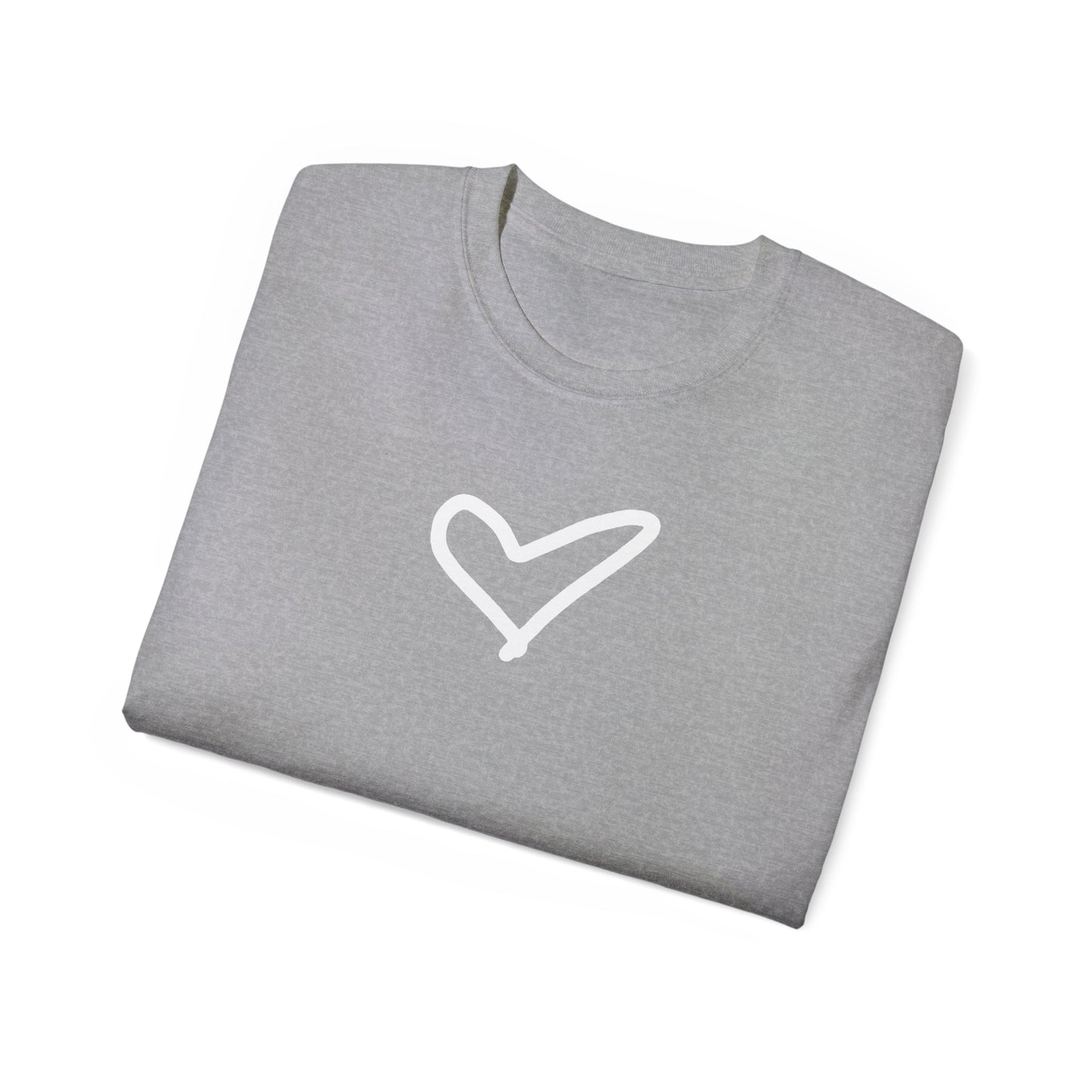Heart Unisex Softstyle T-Shirt — 100% Ring-Spun Cotton