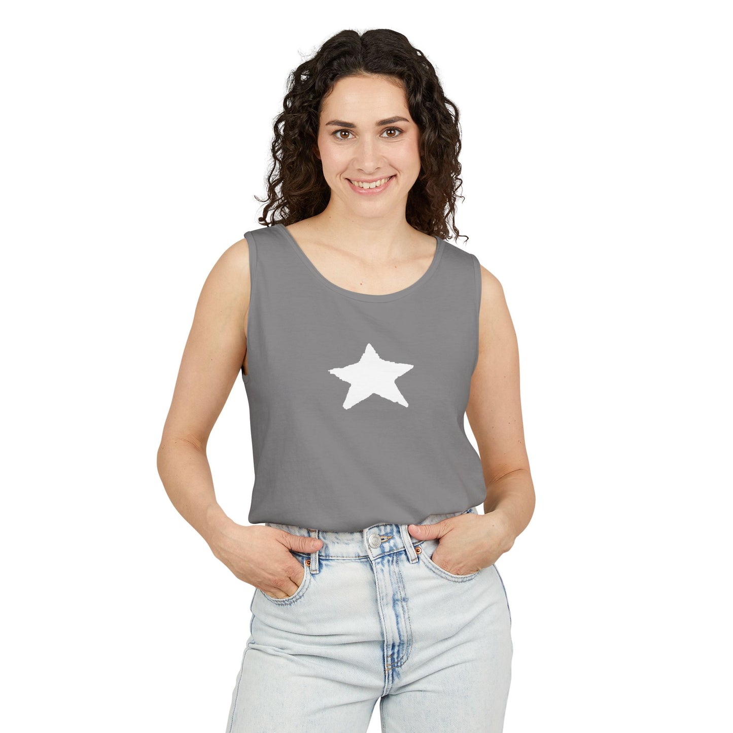 Star Unisex Garment-Dyed Tank Top — 100% Ring-Spun US Cotton