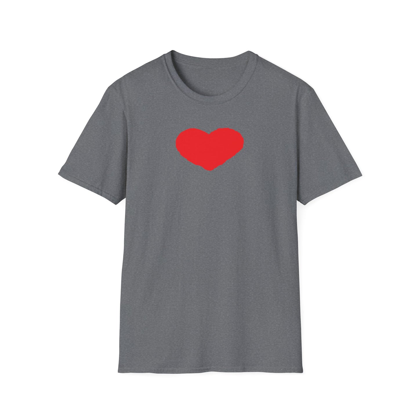 Heart Unisex Softstyle T-Shirt — 100% Ring-Spun Cotton
