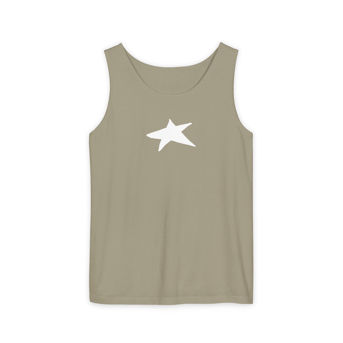 Unisex Star Garment-Dyed Tank Top — 100% Ring-Spun US Cotton
