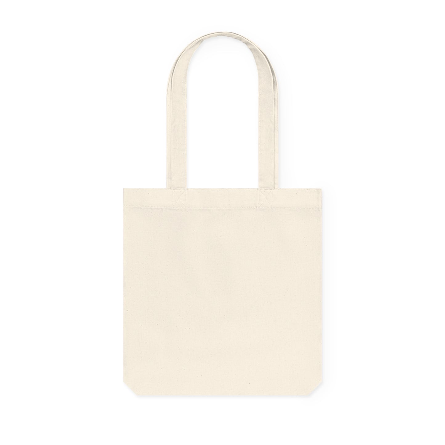 Star Woven Tote Bag — 80% Recycled Cotton Canvas, Durable Shaping Bottom