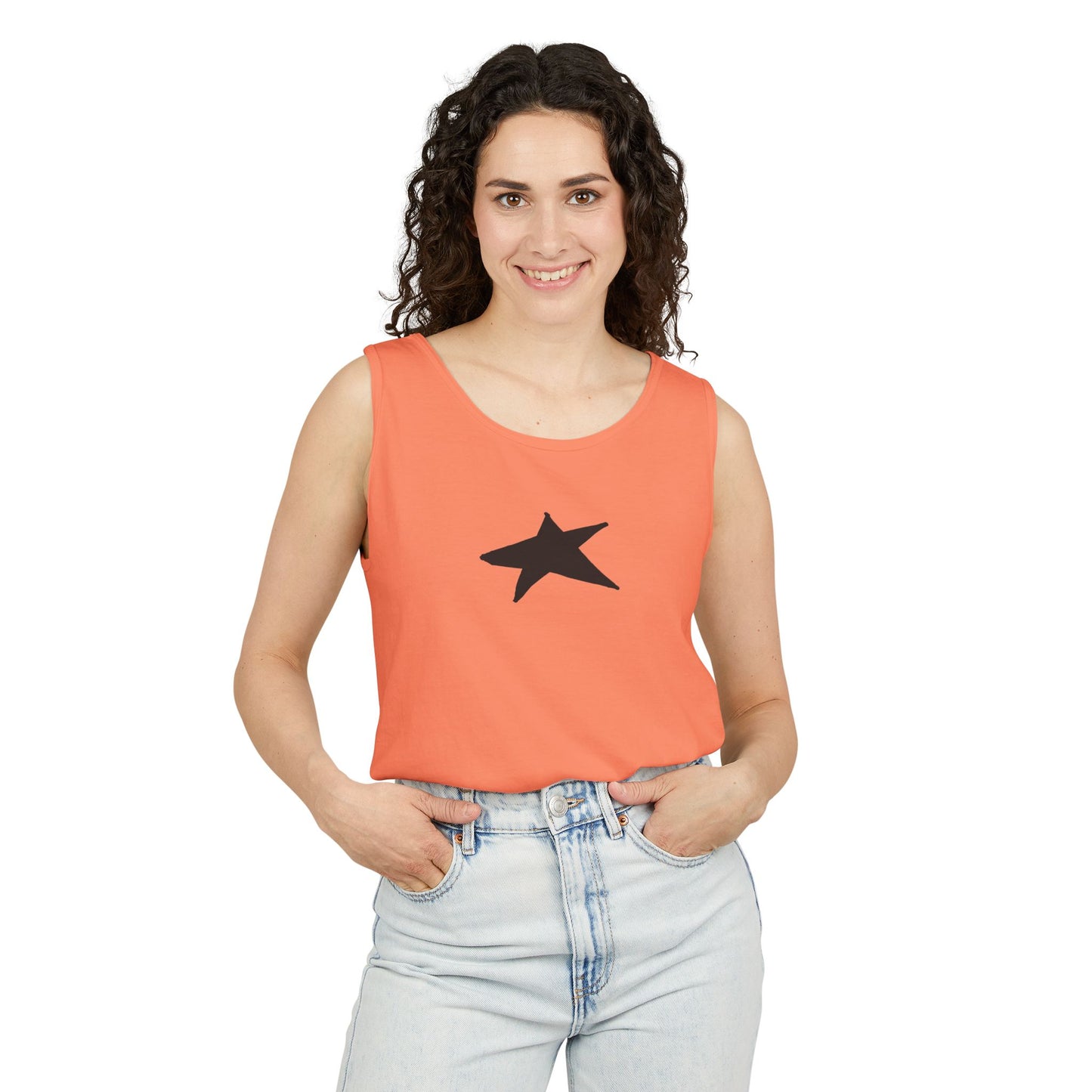 Unisex Star Garment-Dyed Tank Top — 100% Ring-Spun US Cotton