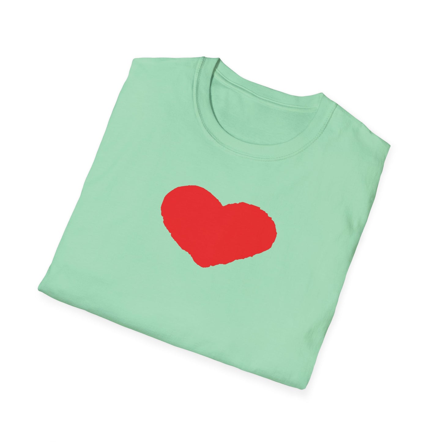 Heart Unisex Softstyle T-Shirt — 100% Ring-Spun Cotton