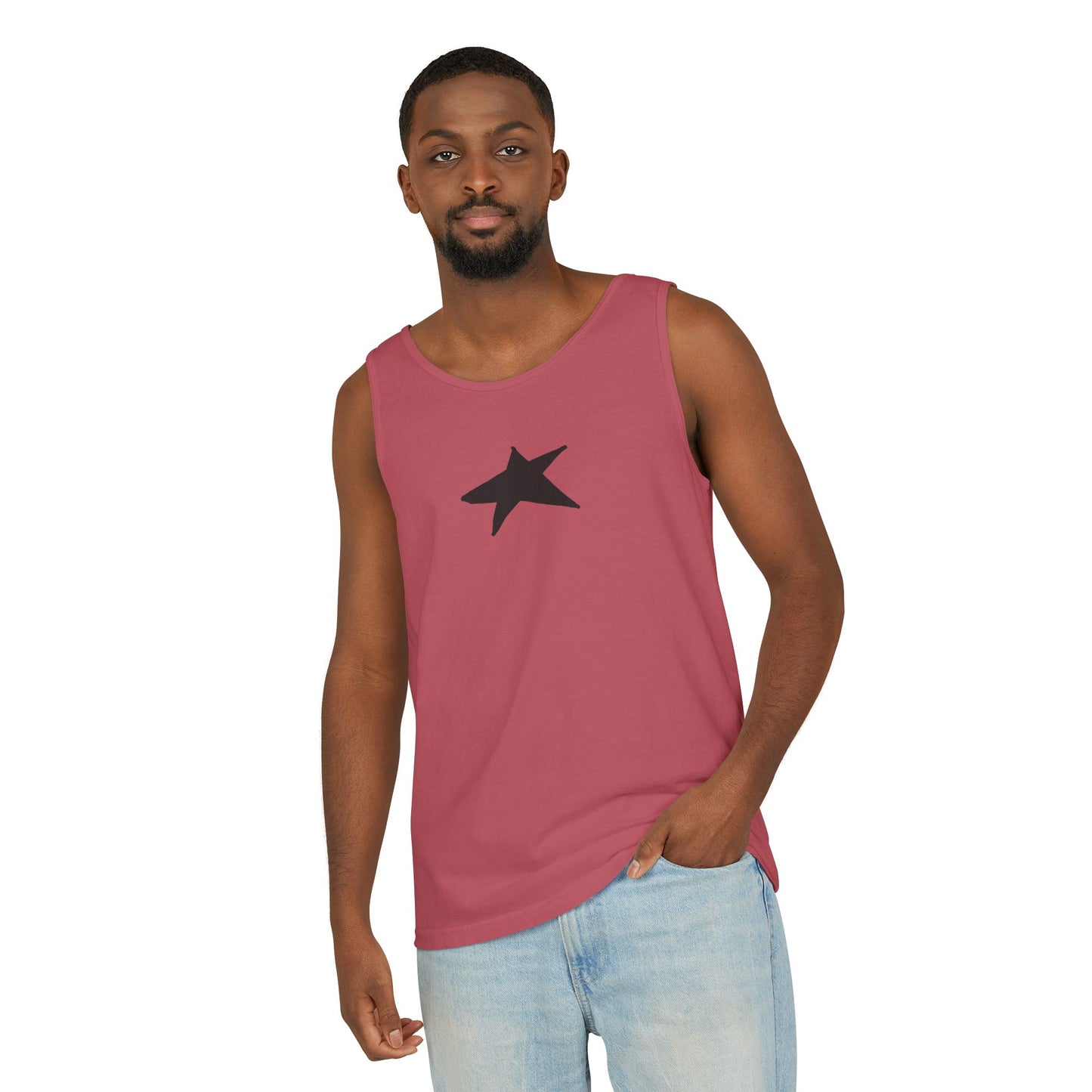 Unisex Star Garment-Dyed Tank Top — 100% Ring-Spun US Cotton