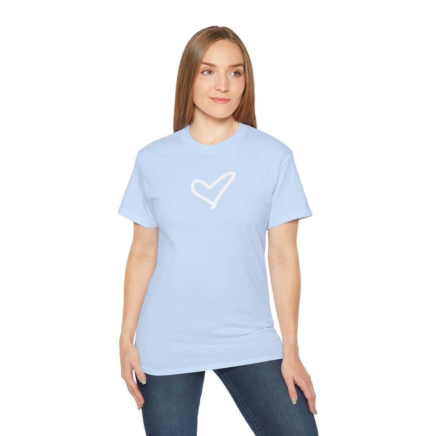 Heart Unisex Softstyle T-Shirt — 100% Ring-Spun Cotton