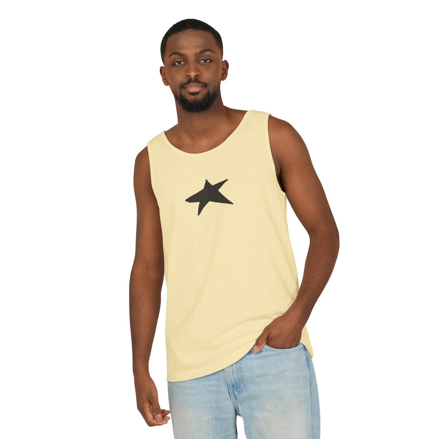 Unisex Star Garment-Dyed Tank Top — 100% Ring-Spun US Cotton