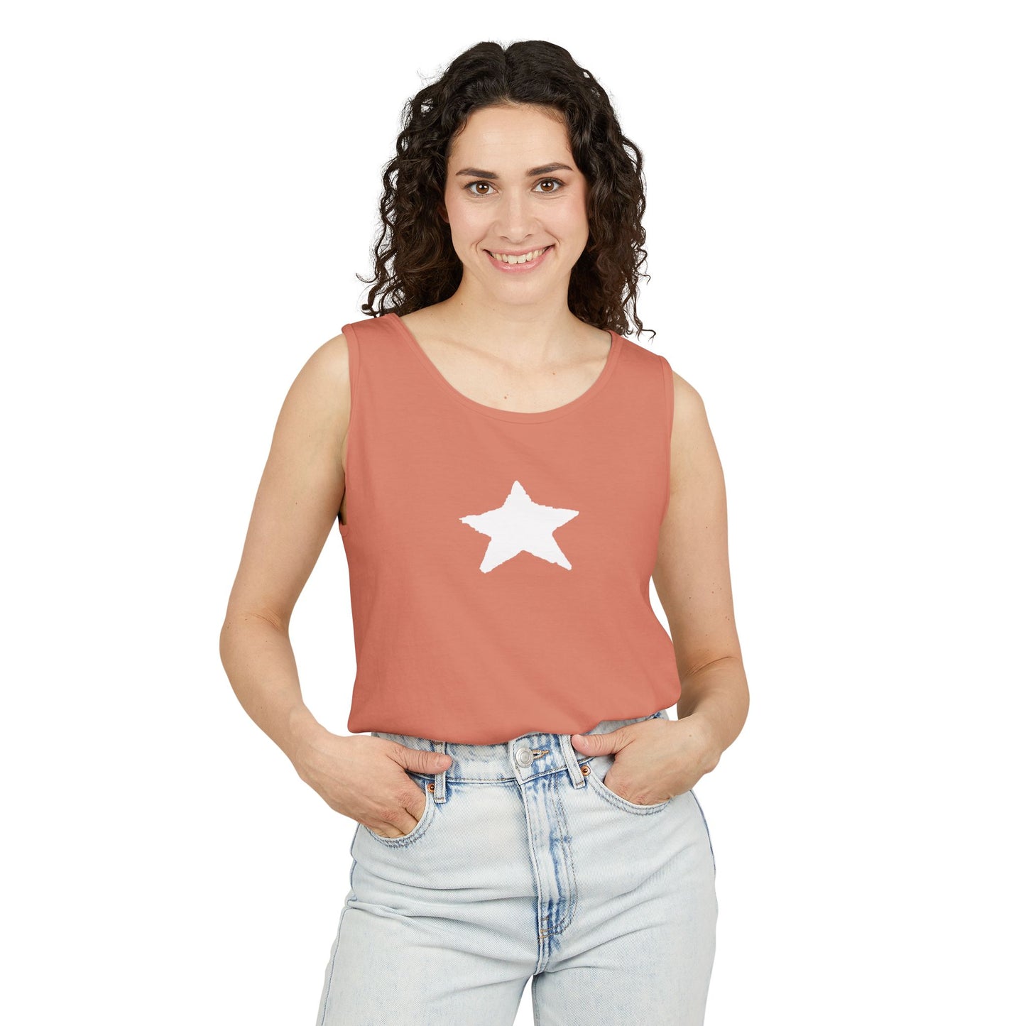 Star Unisex Garment-Dyed Tank Top — 100% Ring-Spun US Cotton