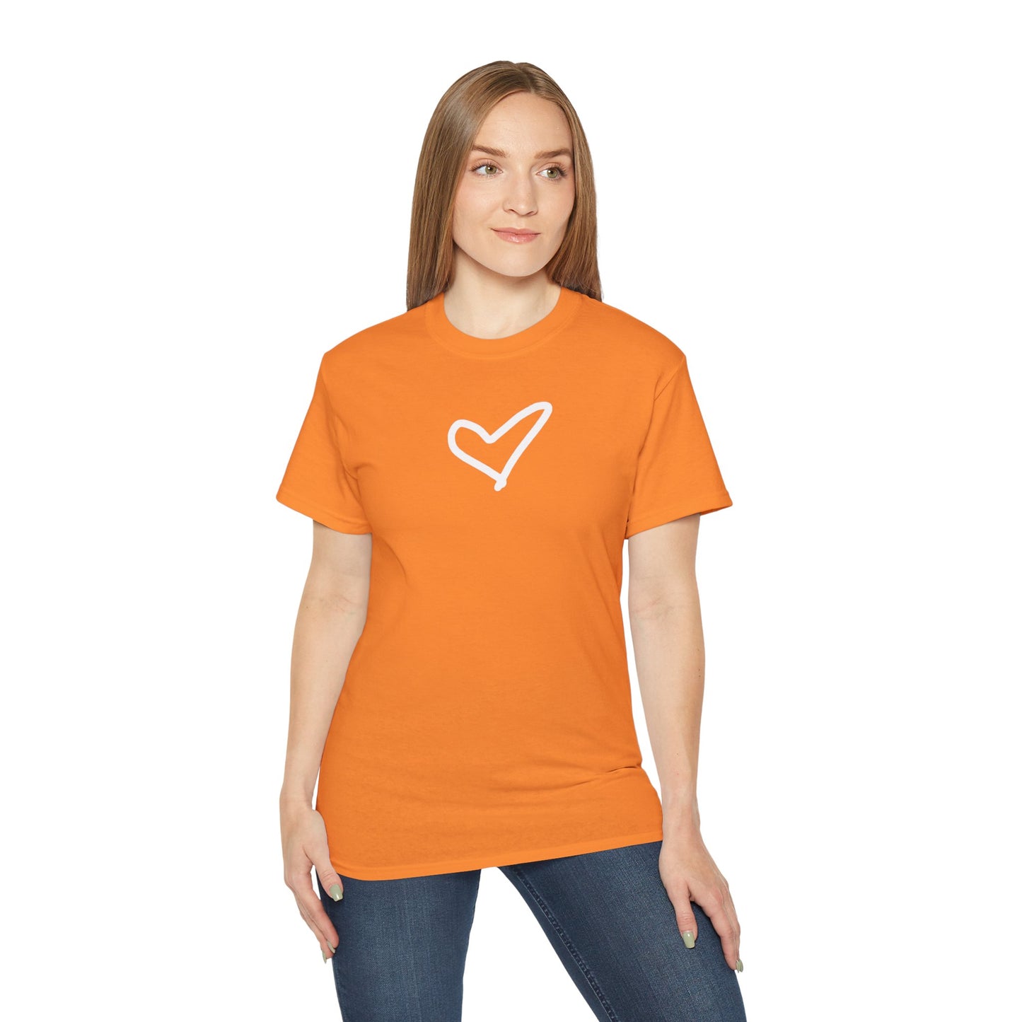 Heart Unisex Softstyle T-Shirt — 100% Ring-Spun Cotton