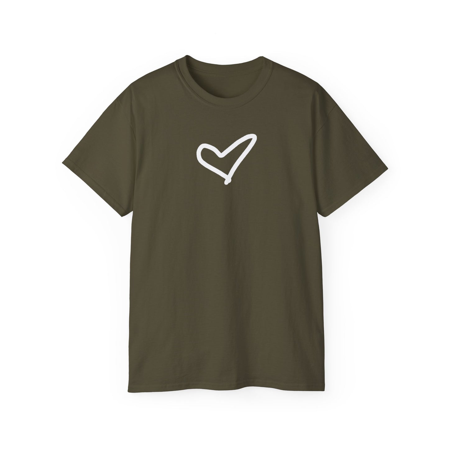 Heart Unisex Softstyle T-Shirt — 100% Ring-Spun Cotton