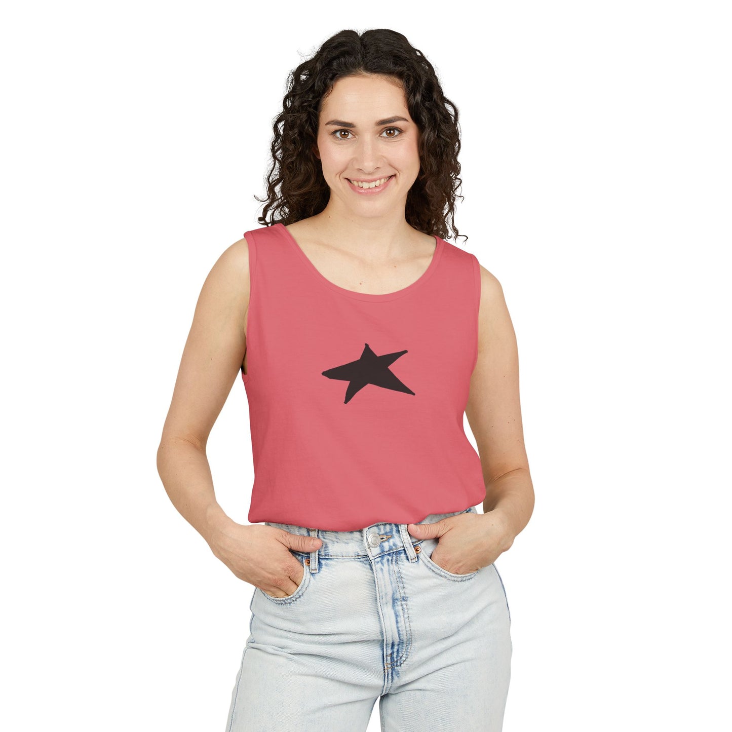 Unisex Star Garment-Dyed Tank Top — 100% Ring-Spun US Cotton