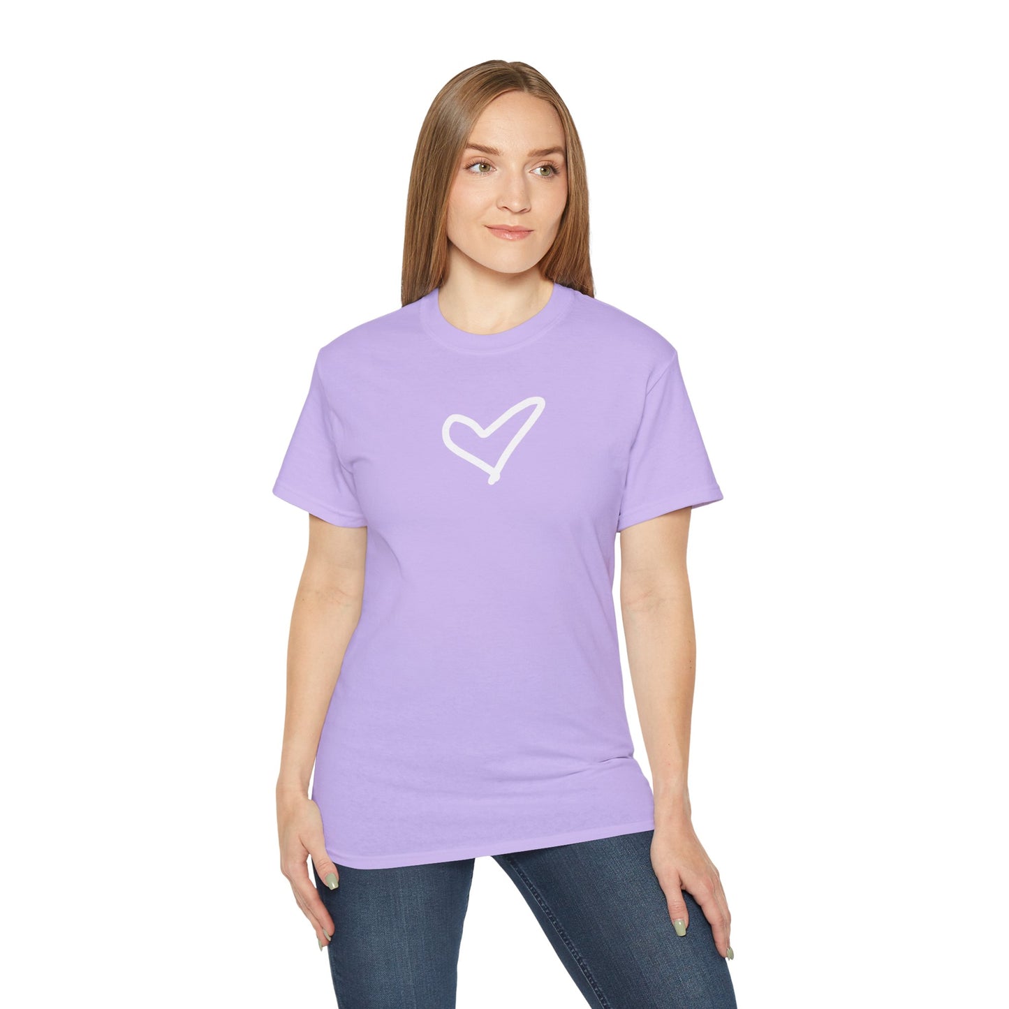 Heart Unisex Softstyle T-Shirt — 100% Ring-Spun Cotton