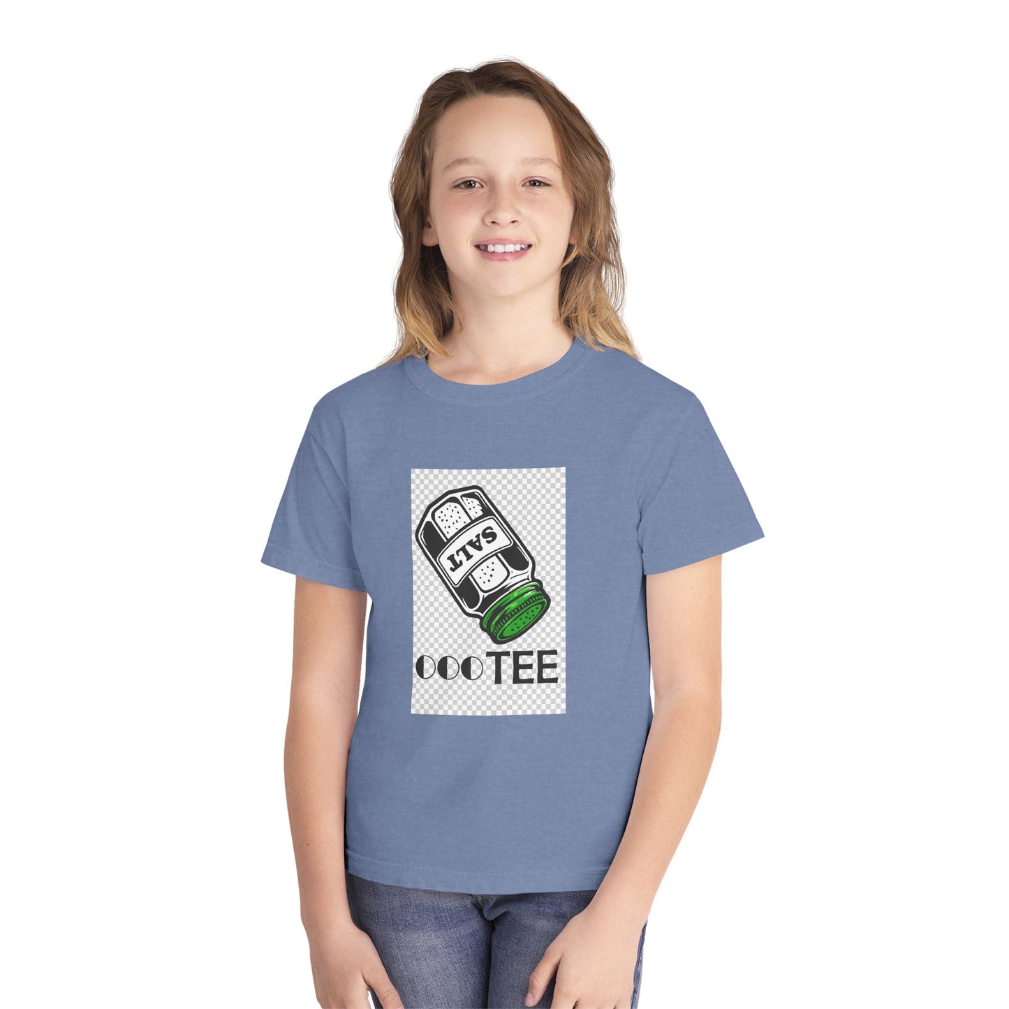 Salty Tee — Kids Garment-Dyed Coastal Tee (100% Combed Cotton)