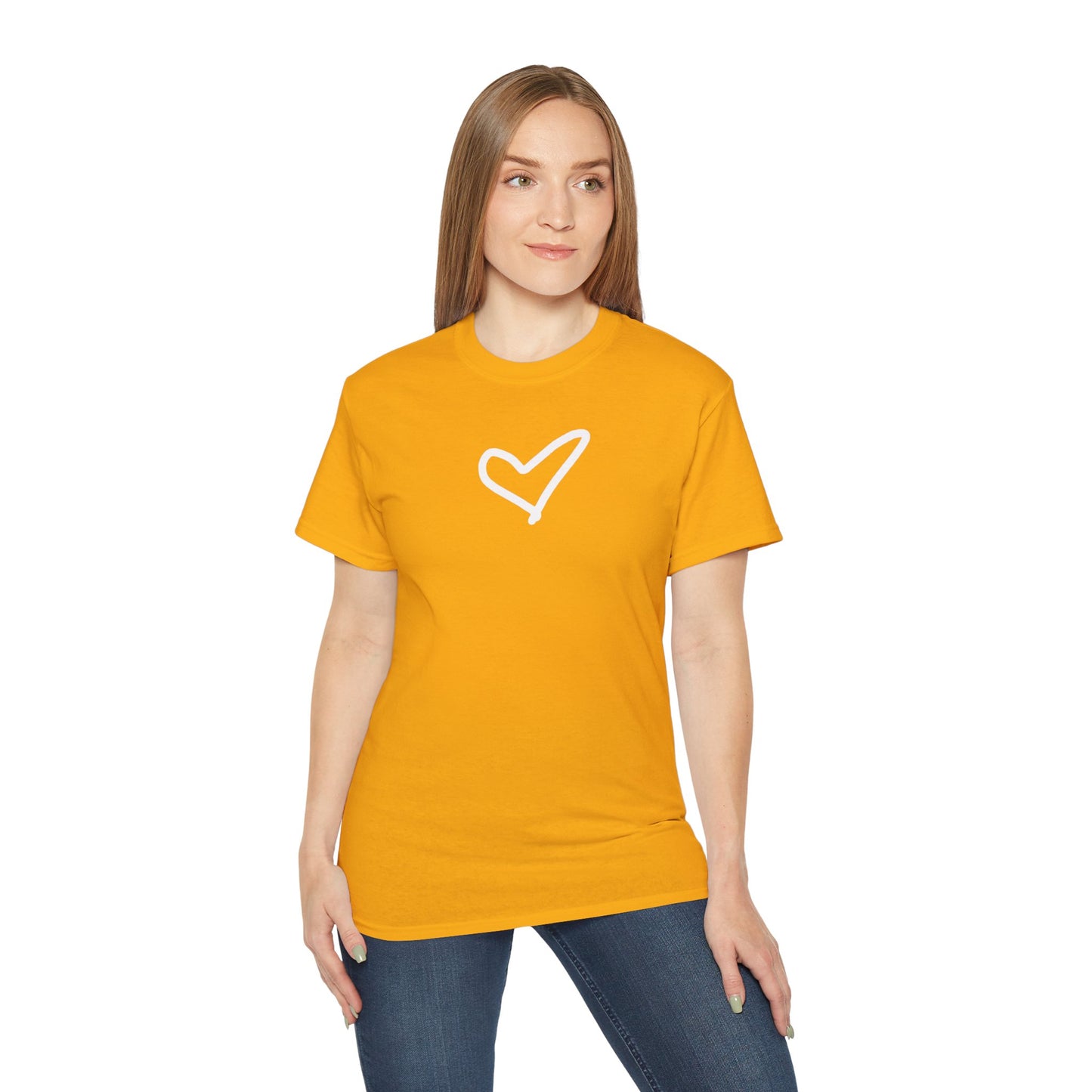 Heart Unisex Softstyle T-Shirt — 100% Ring-Spun Cotton