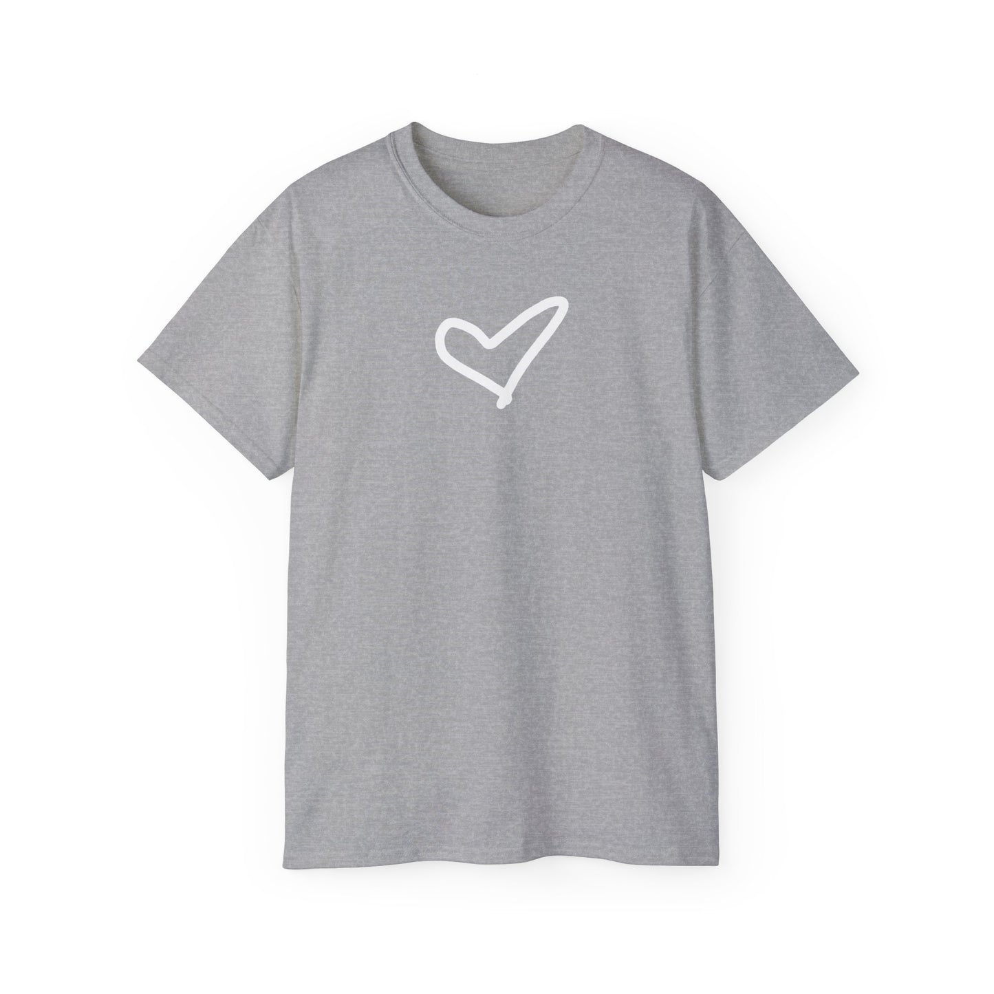 Heart Unisex Softstyle T-Shirt — 100% Ring-Spun Cotton