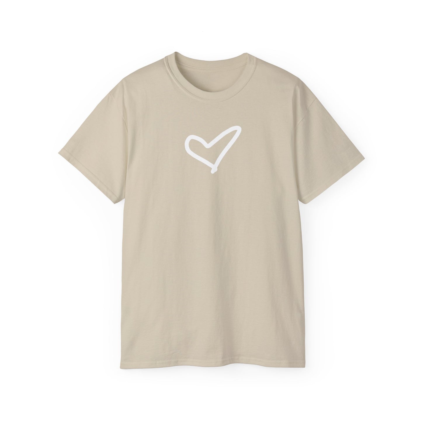 Heart Unisex Softstyle T-Shirt — 100% Ring-Spun Cotton