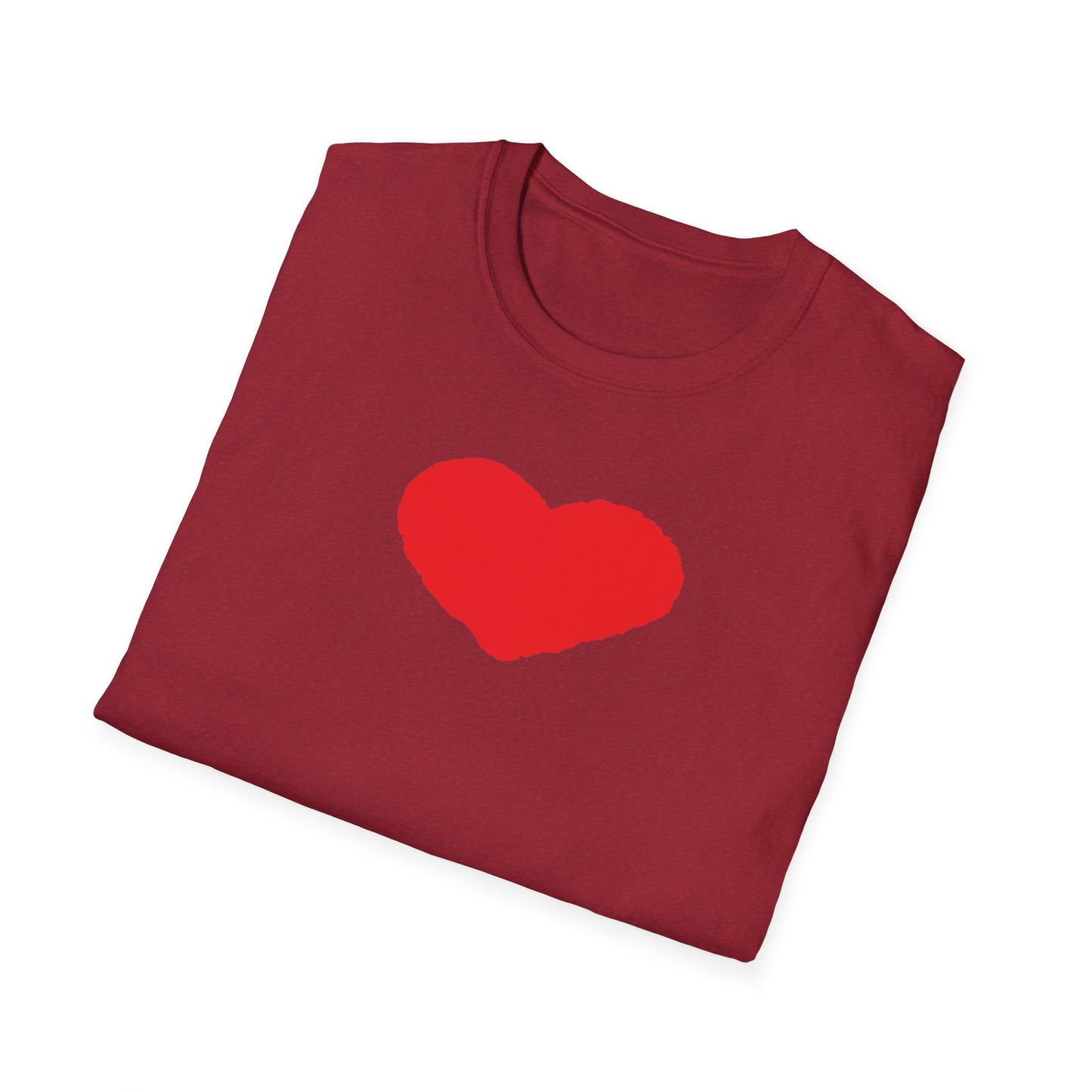 Heart Unisex Softstyle T-Shirt — 100% Ring-Spun Cotton
