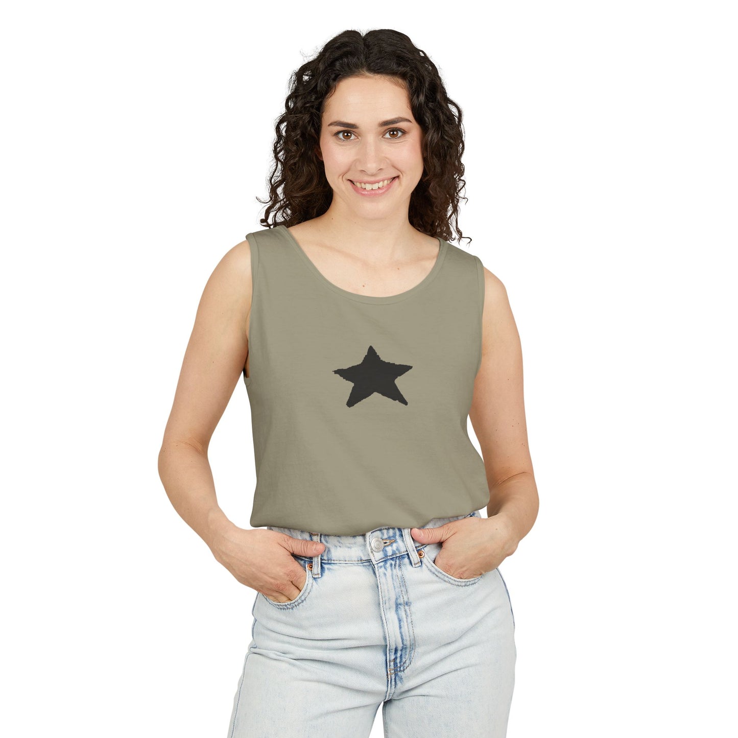 Star Unisex Garment-Dyed Tank Top