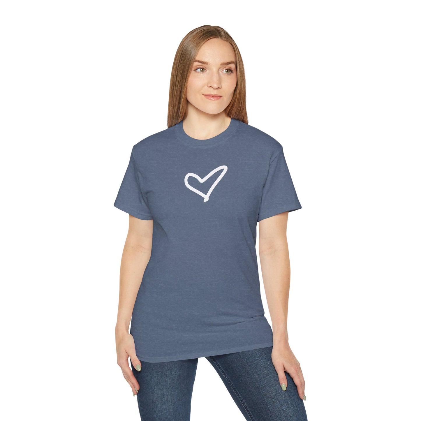 Heart Unisex Softstyle T-Shirt — 100% Ring-Spun Cotton