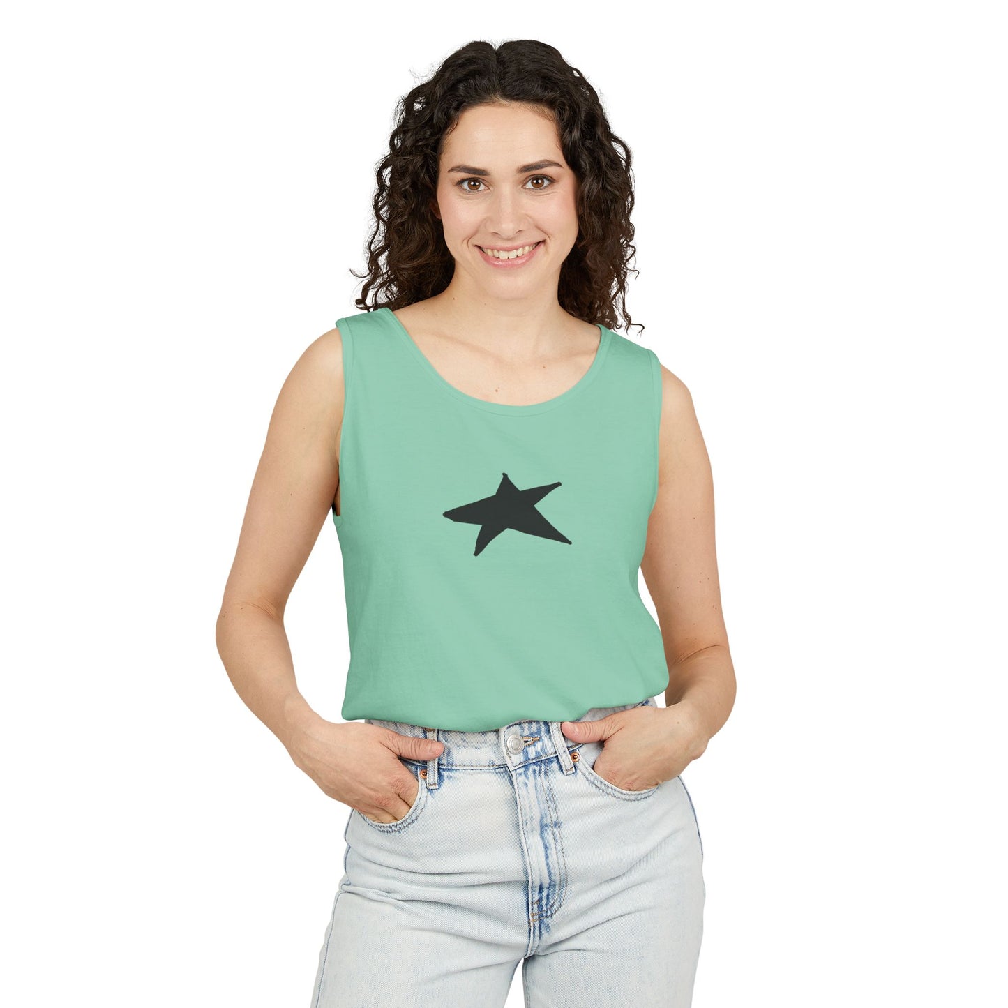 Unisex Star Garment-Dyed Tank Top — 100% Ring-Spun US Cotton