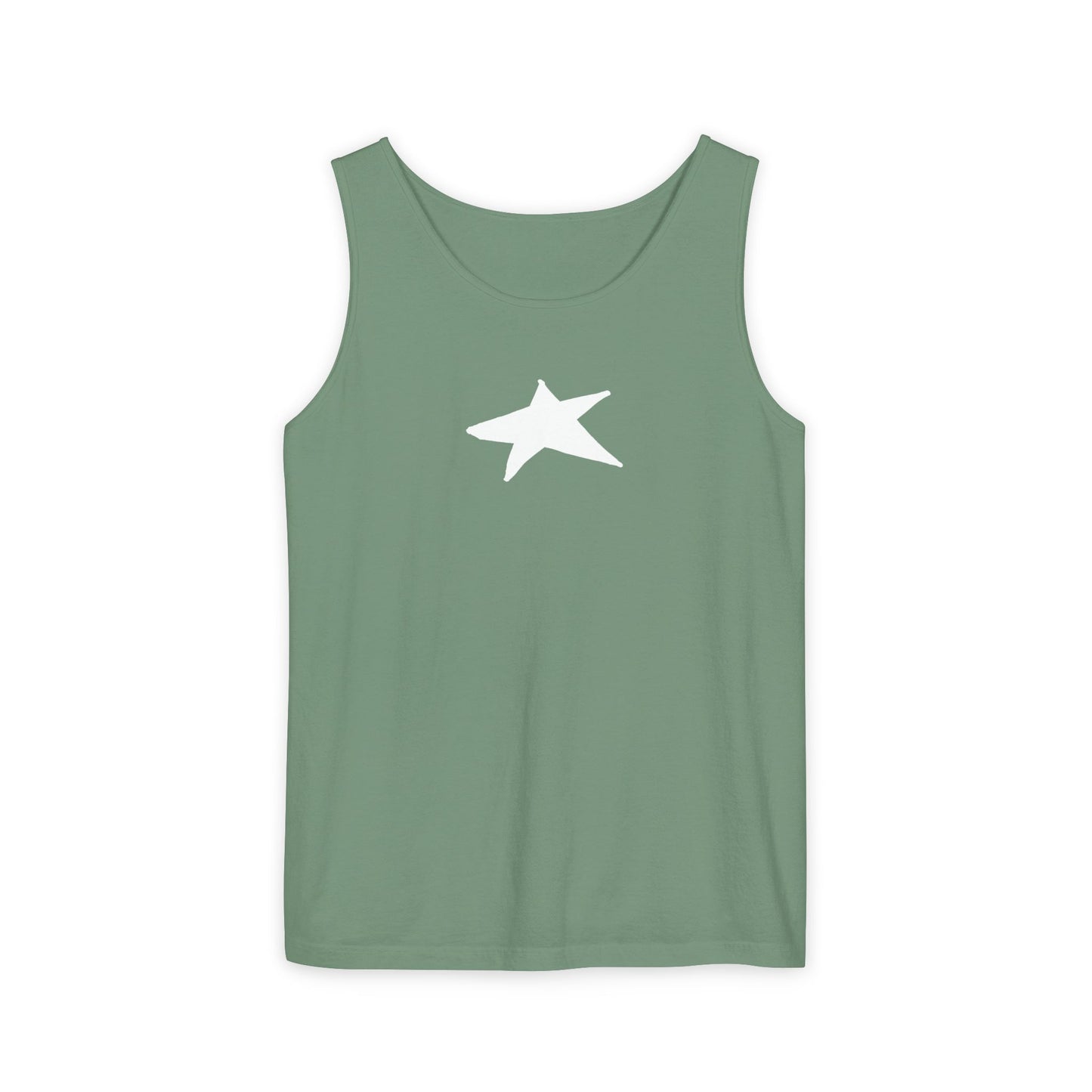 Unisex Star Garment-Dyed Tank Top — 100% Ring-Spun US Cotton