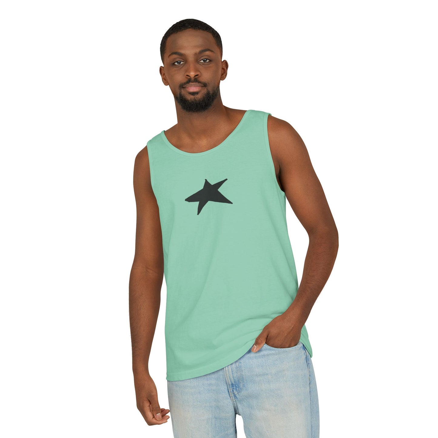 Unisex Star Garment-Dyed Tank Top — 100% Ring-Spun US Cotton