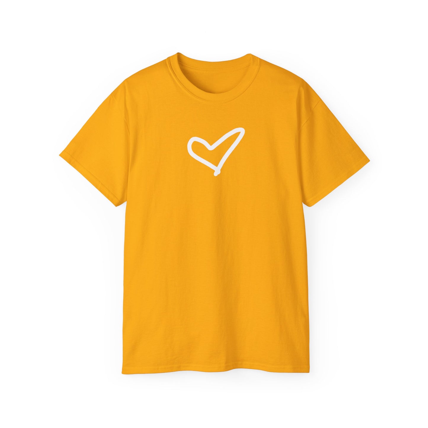 Heart Unisex Softstyle T-Shirt — 100% Ring-Spun Cotton