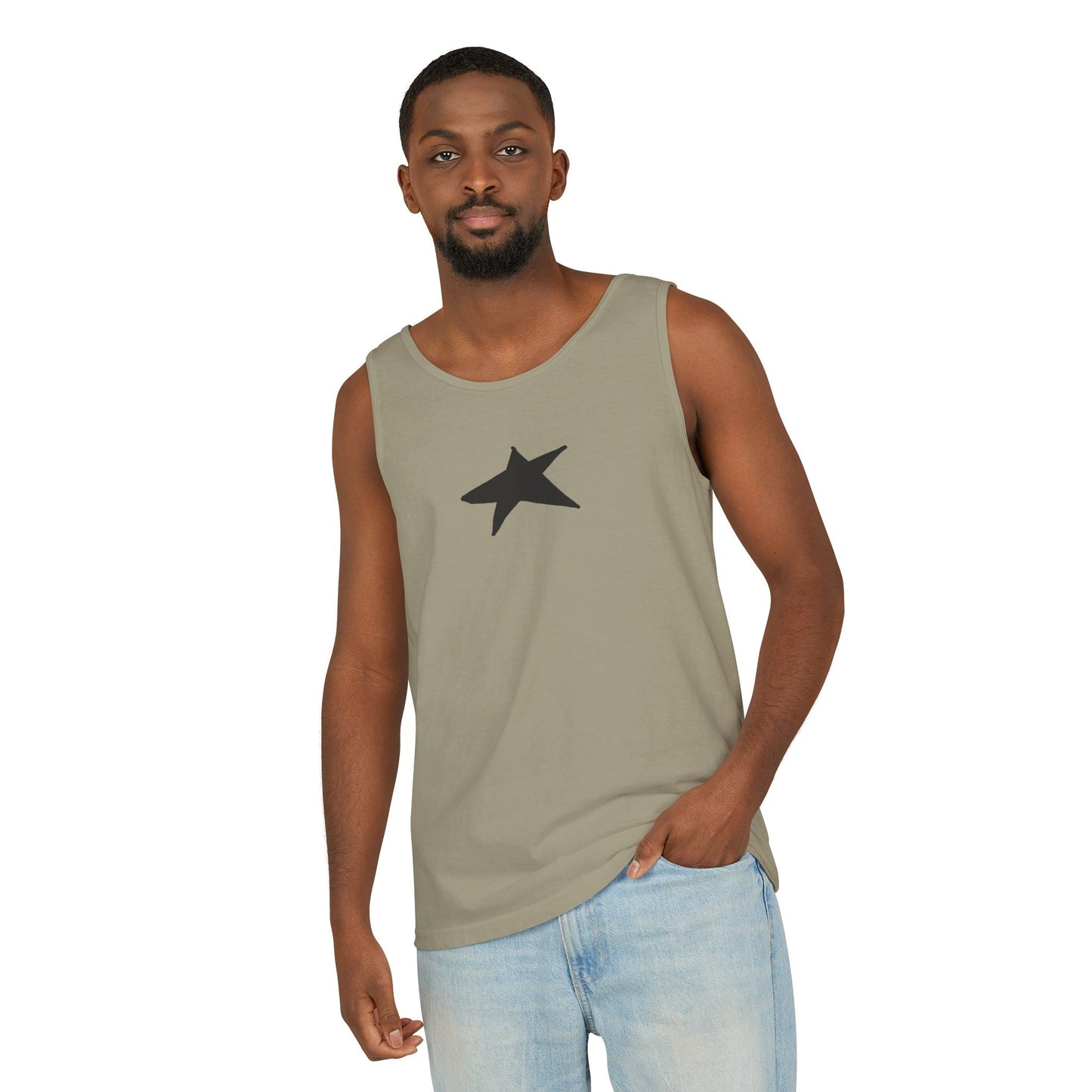 Unisex Star Garment-Dyed Tank Top — 100% Ring-Spun US Cotton