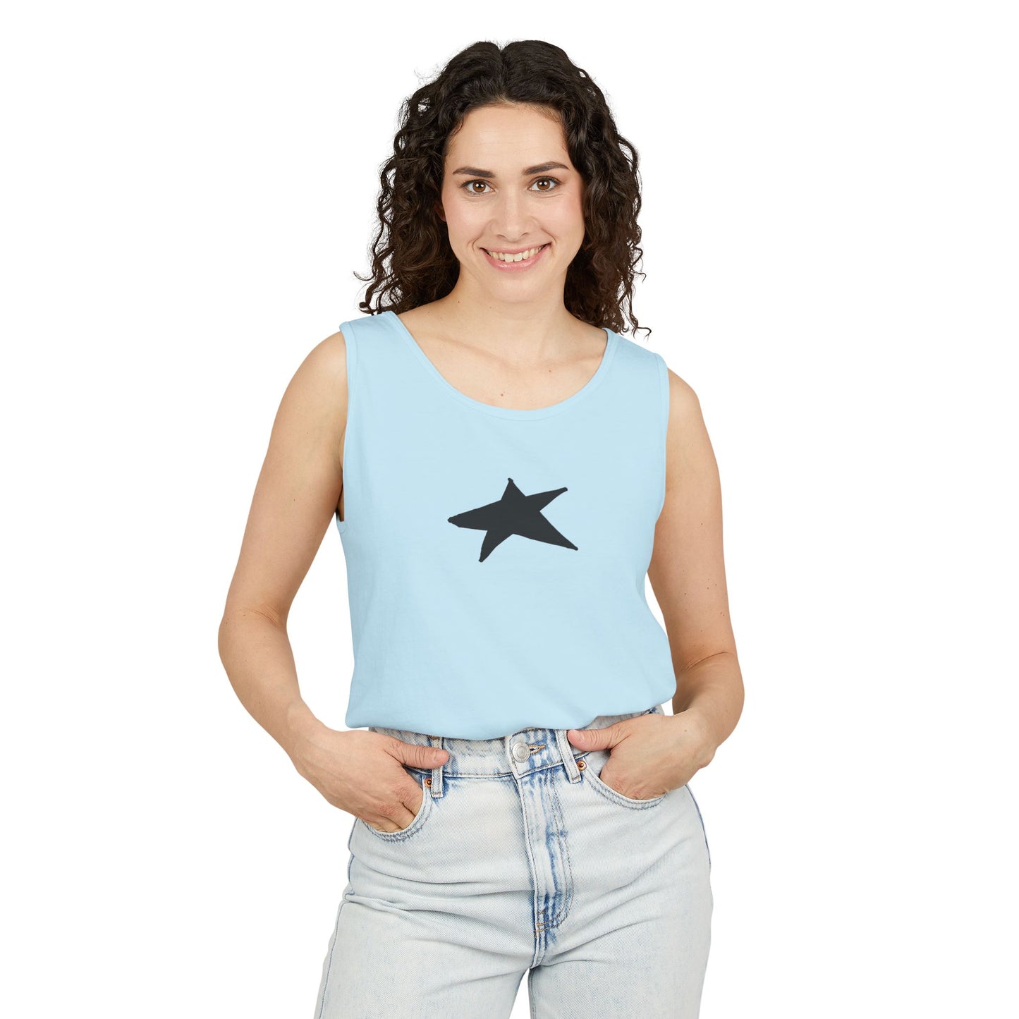 Unisex Star Garment-Dyed Tank Top — 100% Ring-Spun US Cotton