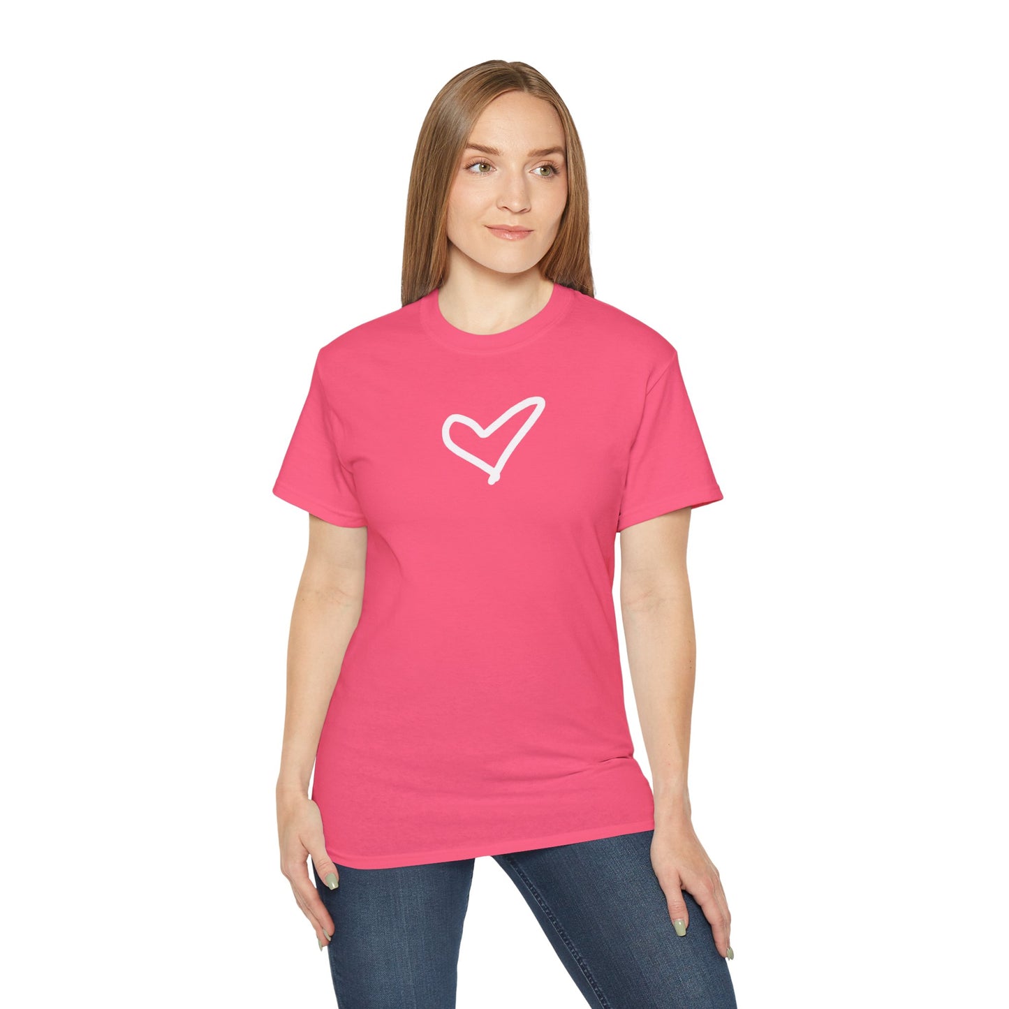 Heart Unisex Softstyle T-Shirt — 100% Ring-Spun Cotton
