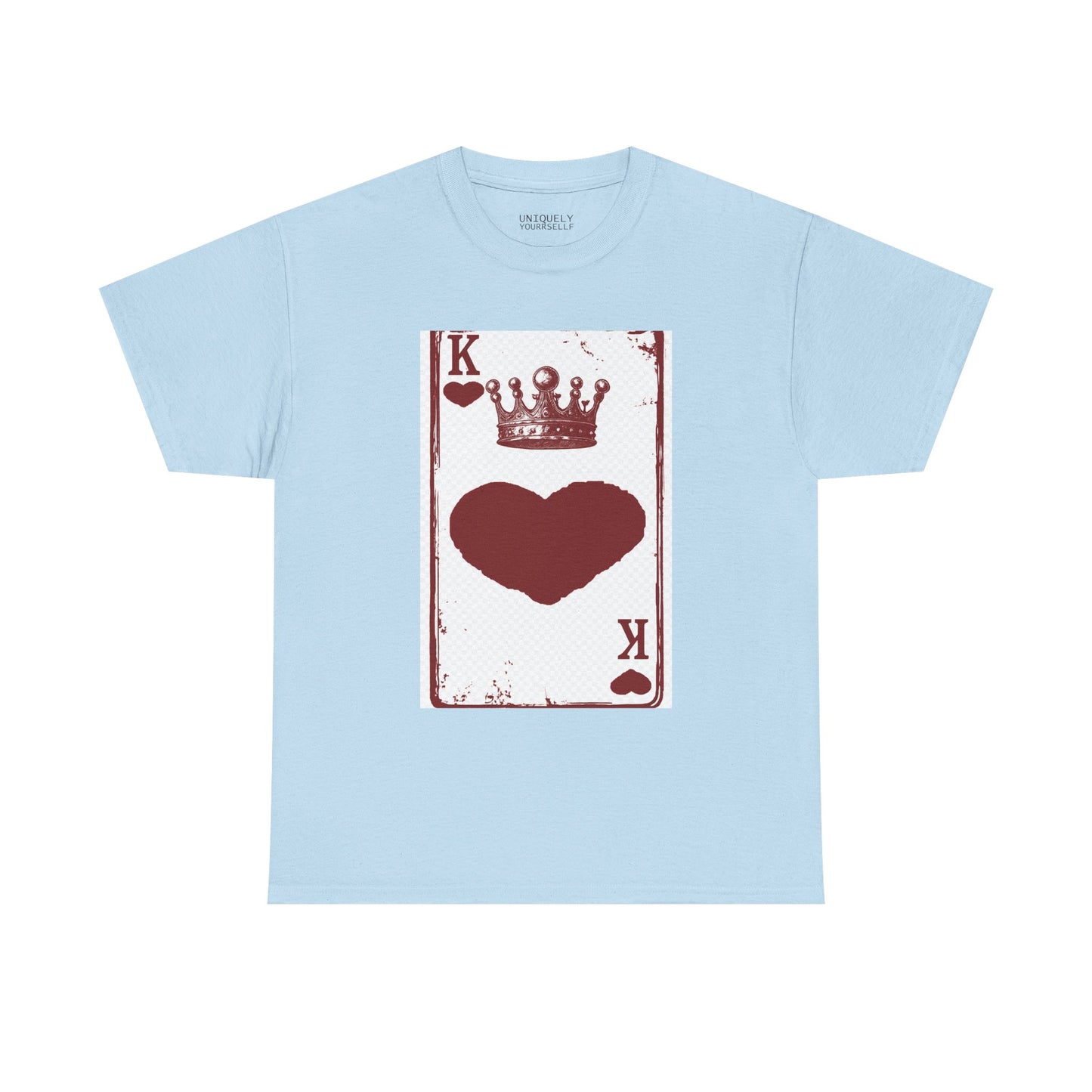 King of Hearts — Unisex Heavy Cotton Tee (Playing Card Graphic) | UNIQUELY YOURRSELLF