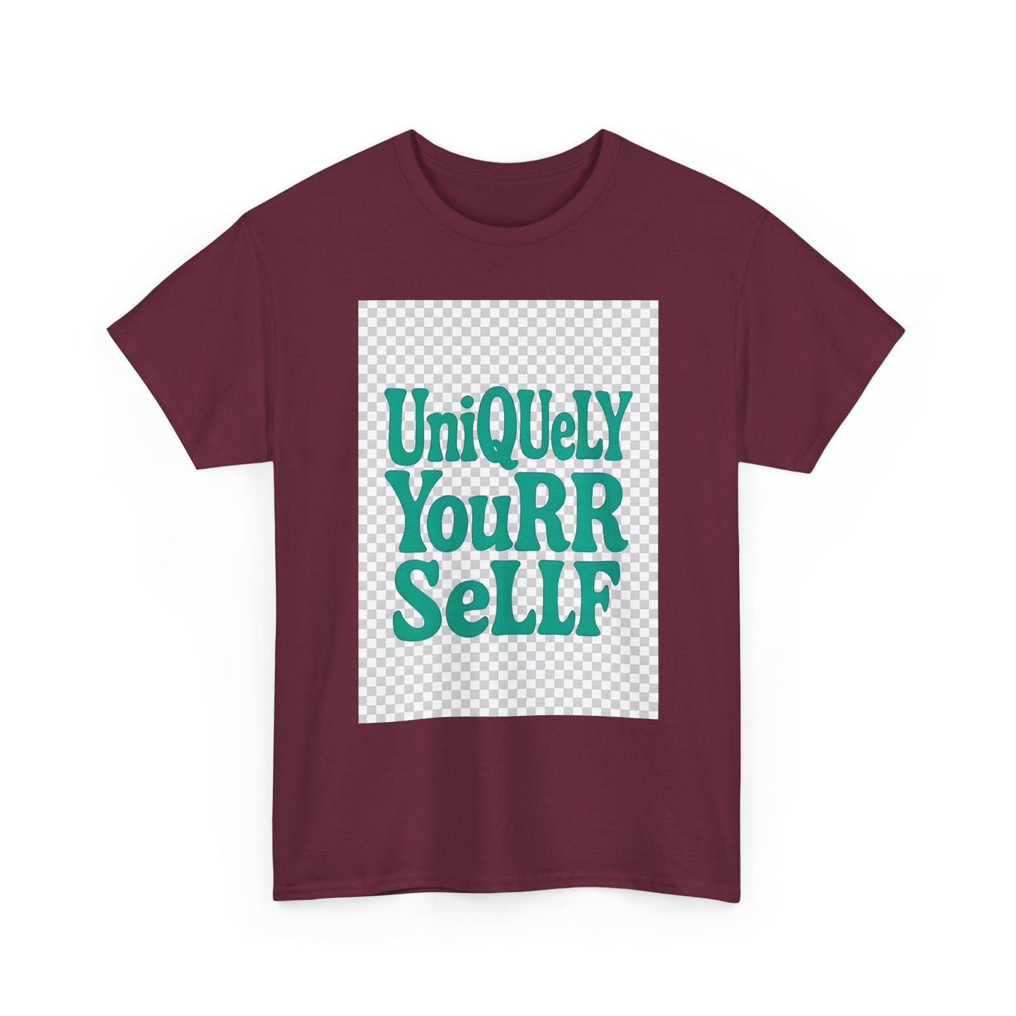 Uniquely You Unisex Heavy Cotton Tee – Empowerment Graphic Shirt, Everyday Comfort | HERARTSSSS