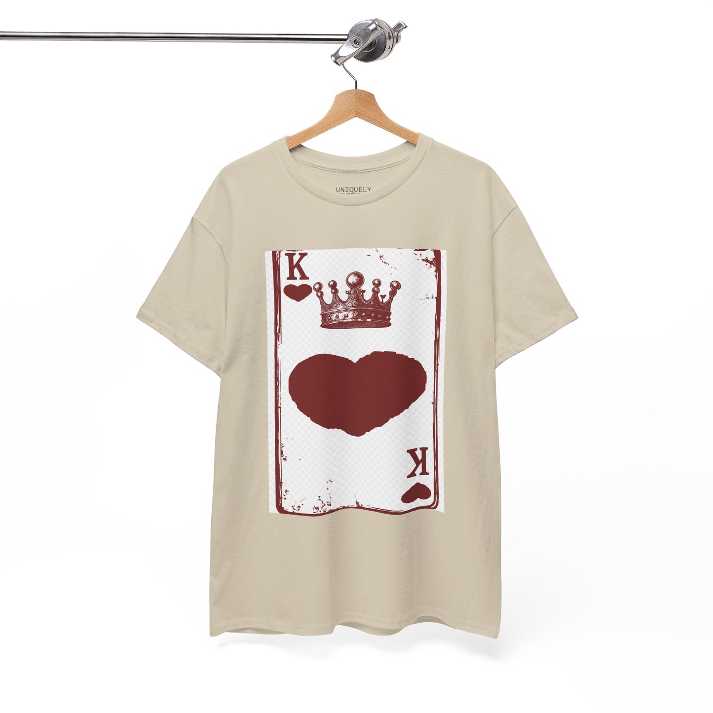 King of Hearts — Unisex Heavy Cotton Tee (Playing Card Graphic) | UNIQUELY YOURRSELLF