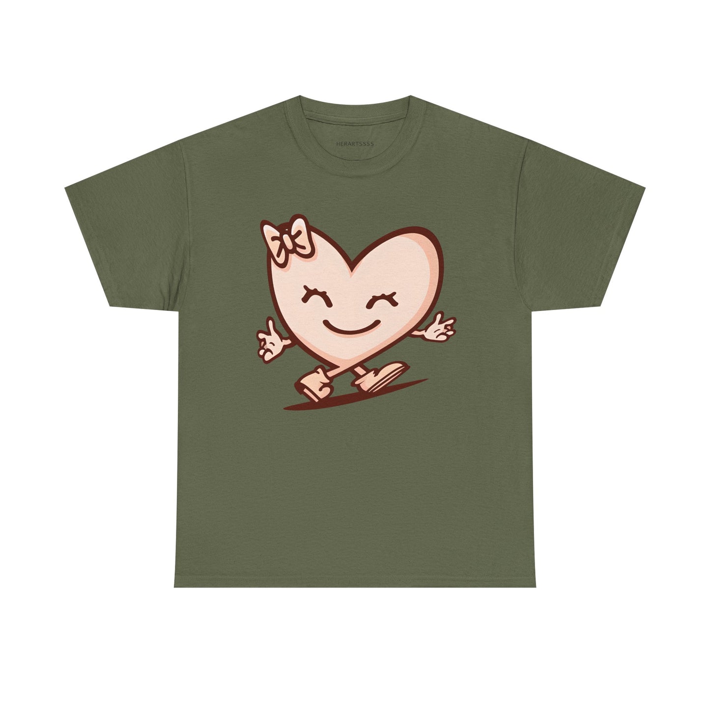 Heart Skating Tee, Cute Valentine Shirt, Unisex Cotton T-Shirt, Love Graphic Tee, Skater Gift, Couples Shirt, Birthday Present | HERARTSSSS™