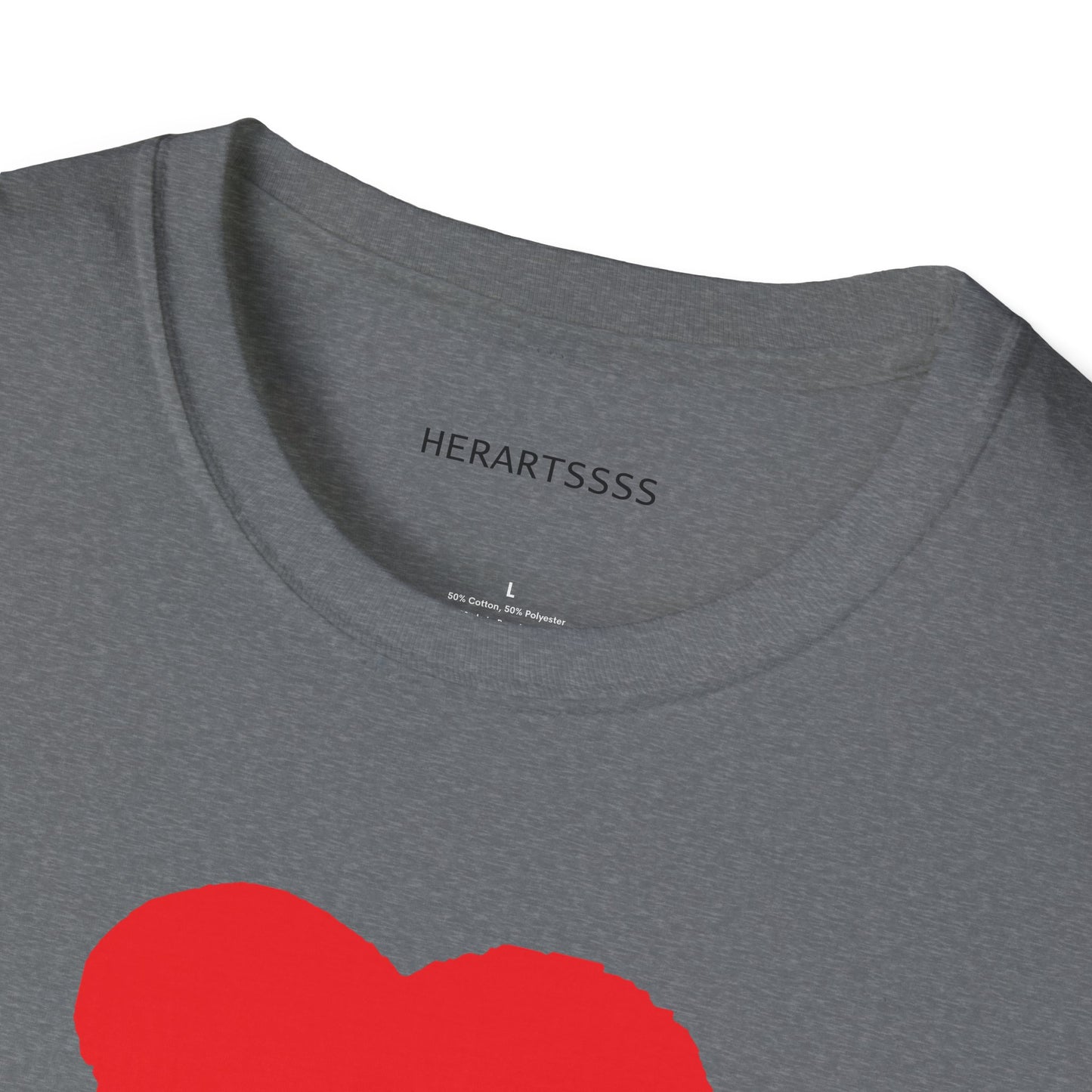 Heart Unisex Softstyle T-Shirt — 100% Ring-Spun Cotton | HERARTSSSS