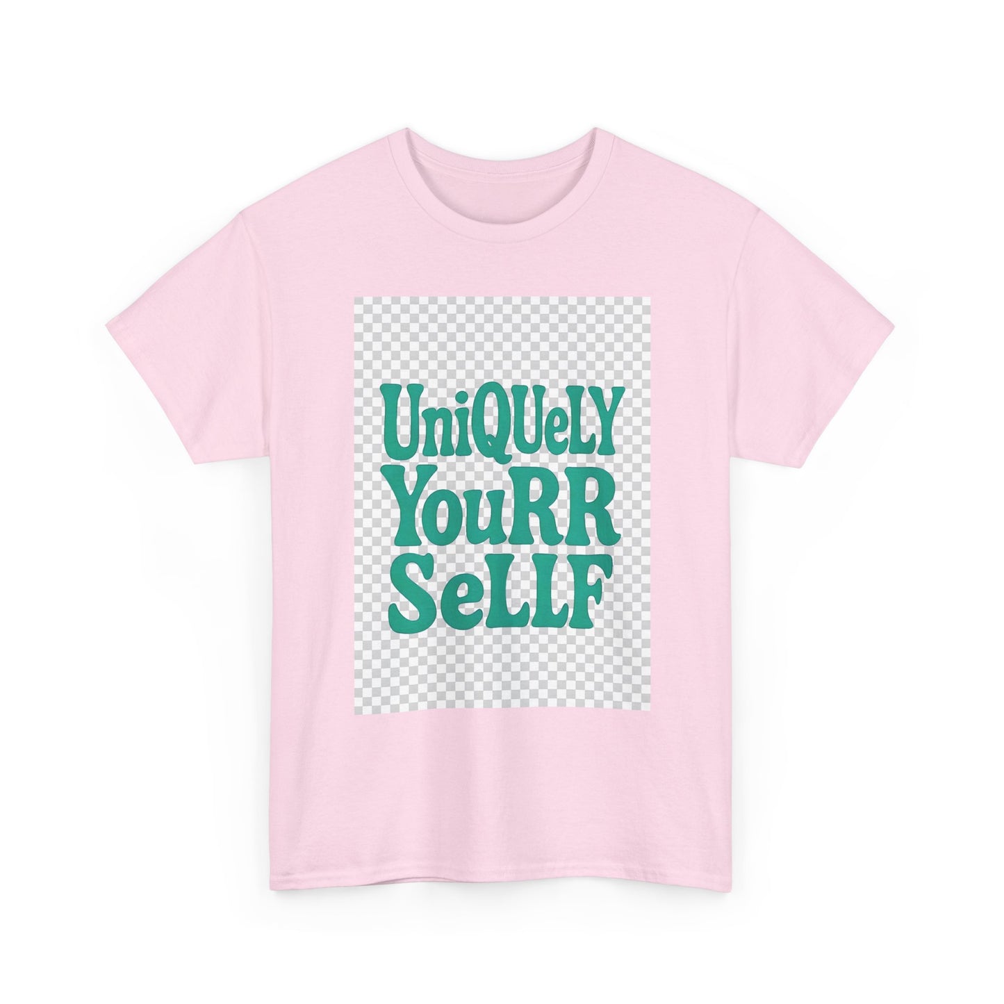 Uniquely You Unisex Heavy Cotton Tee – Empowerment Graphic Shirt, Everyday Comfort | HERARTSSSS
