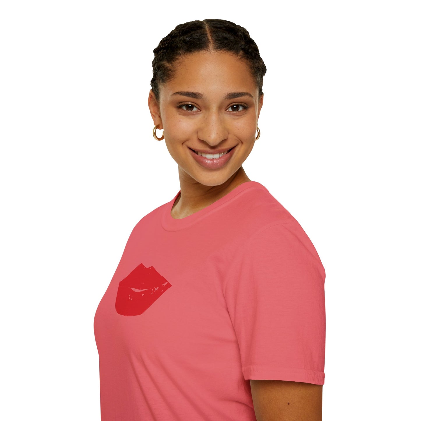 Kiss Mark Unisex Softstyle T-Shirt — 100% Ring-Spun Cotton | HERARTSSSS