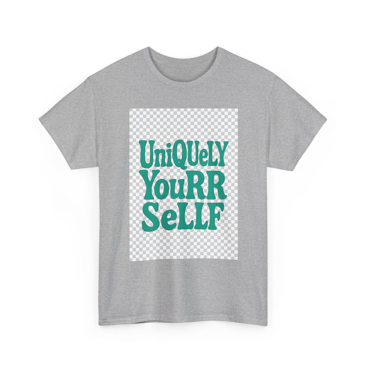 Uniquely You Unisex Heavy Cotton Tee – Empowerment Graphic Shirt, Everyday Comfort | HERARTSSSS