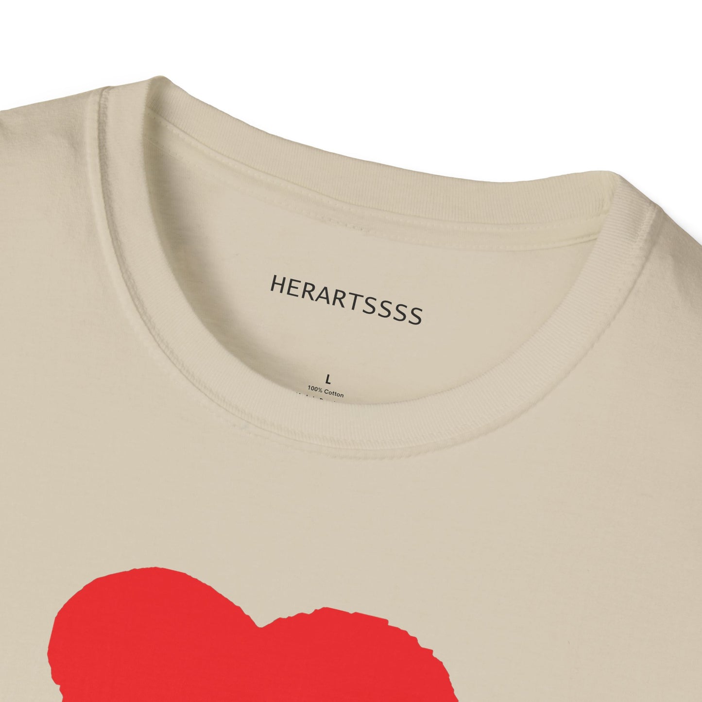Heart Unisex Softstyle T-Shirt — 100% Ring-Spun Cotton | HERARTSSSS