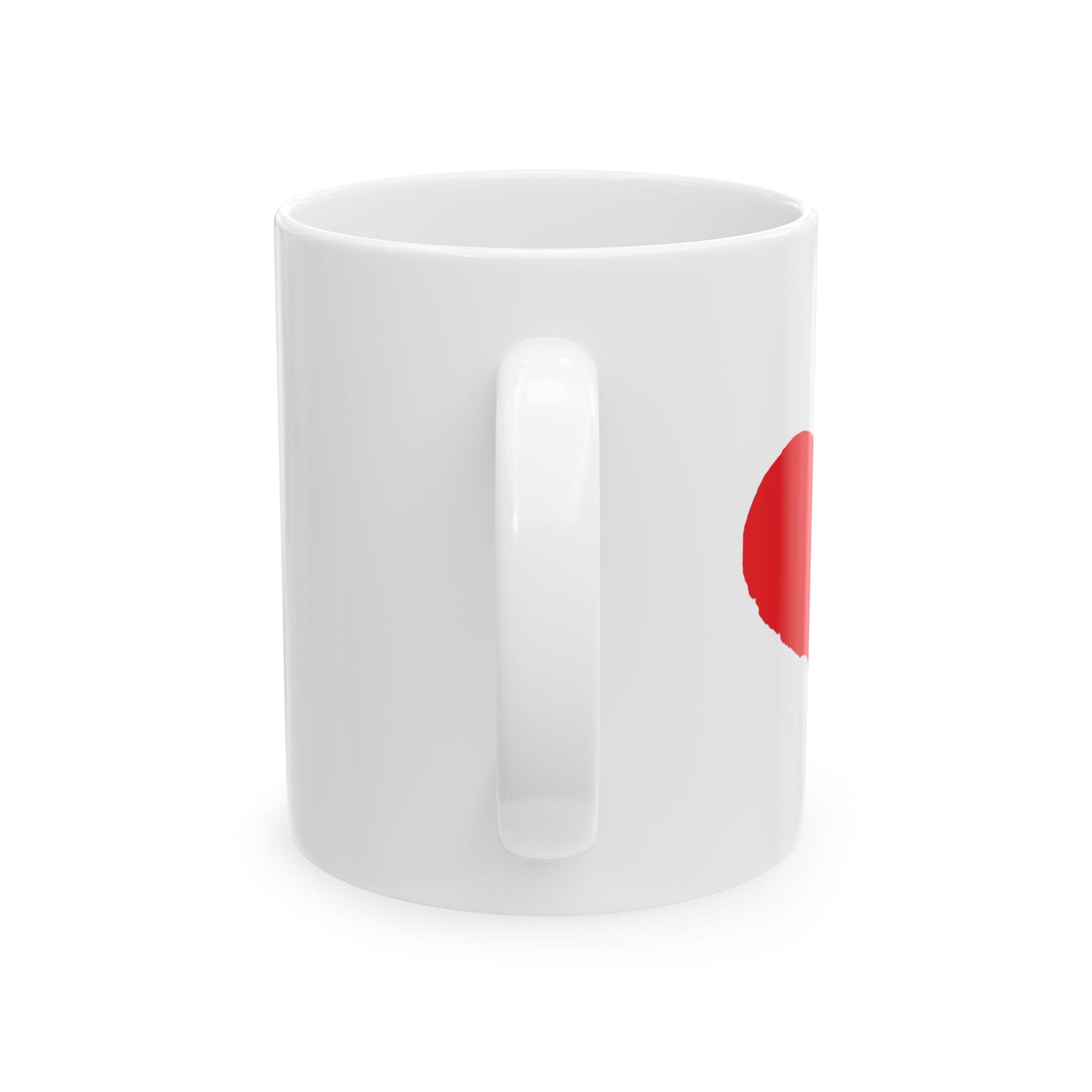 Heart Ceramic Mug, (11oz)