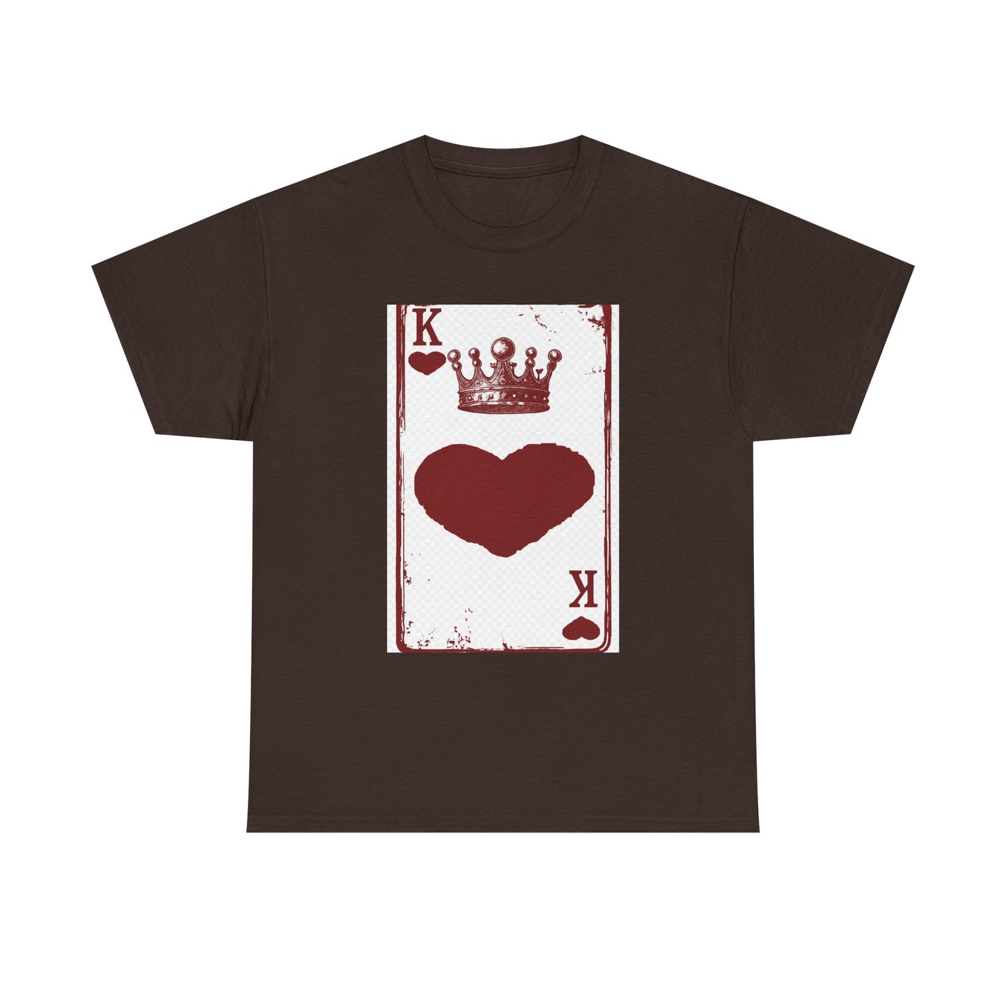 King of Hearts — Unisex Heavy Cotton Tee (Playing Card Graphic)