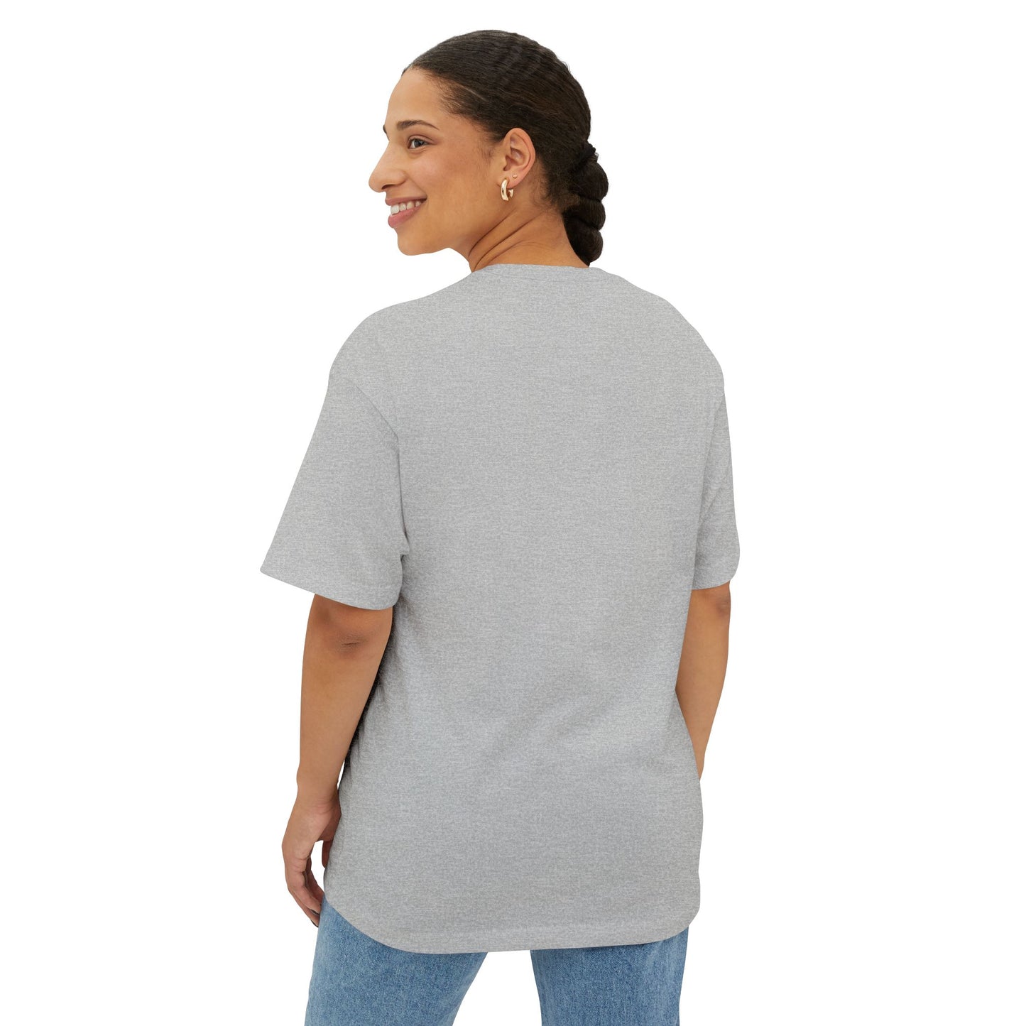 Star Unisex Oversized Boxy Tee — Dropped Shoulder Casual Tee (100% Cotton) | HERARTSSSS