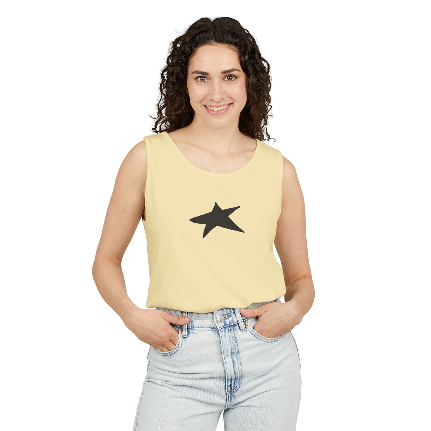Unisex Star Garment-Dyed Tank Top — 100% Ring-Spun US Cotton
