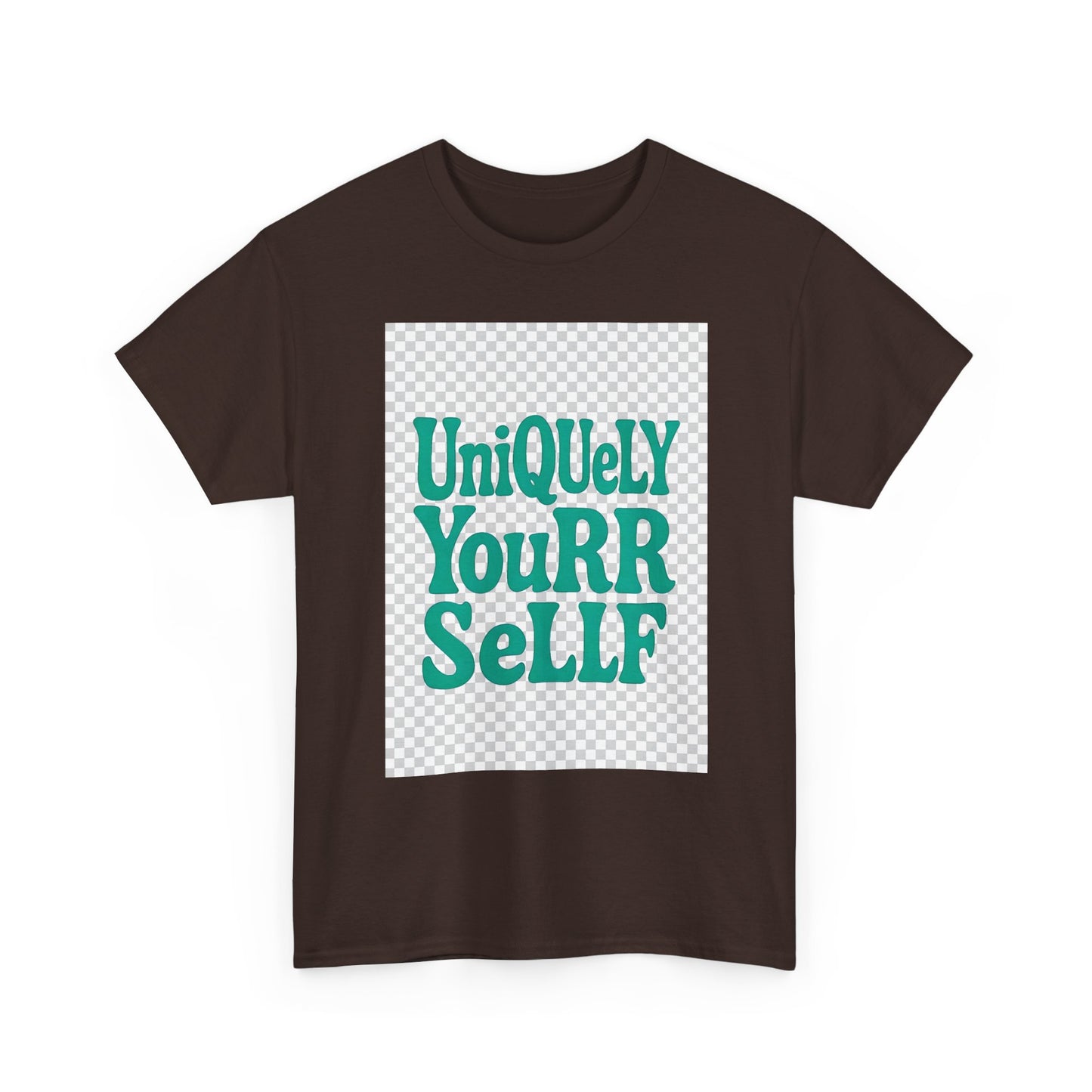 Uniquely You Unisex Heavy Cotton Tee – Empowerment Graphic Shirt, Everyday Comfort | HERARTSSSS